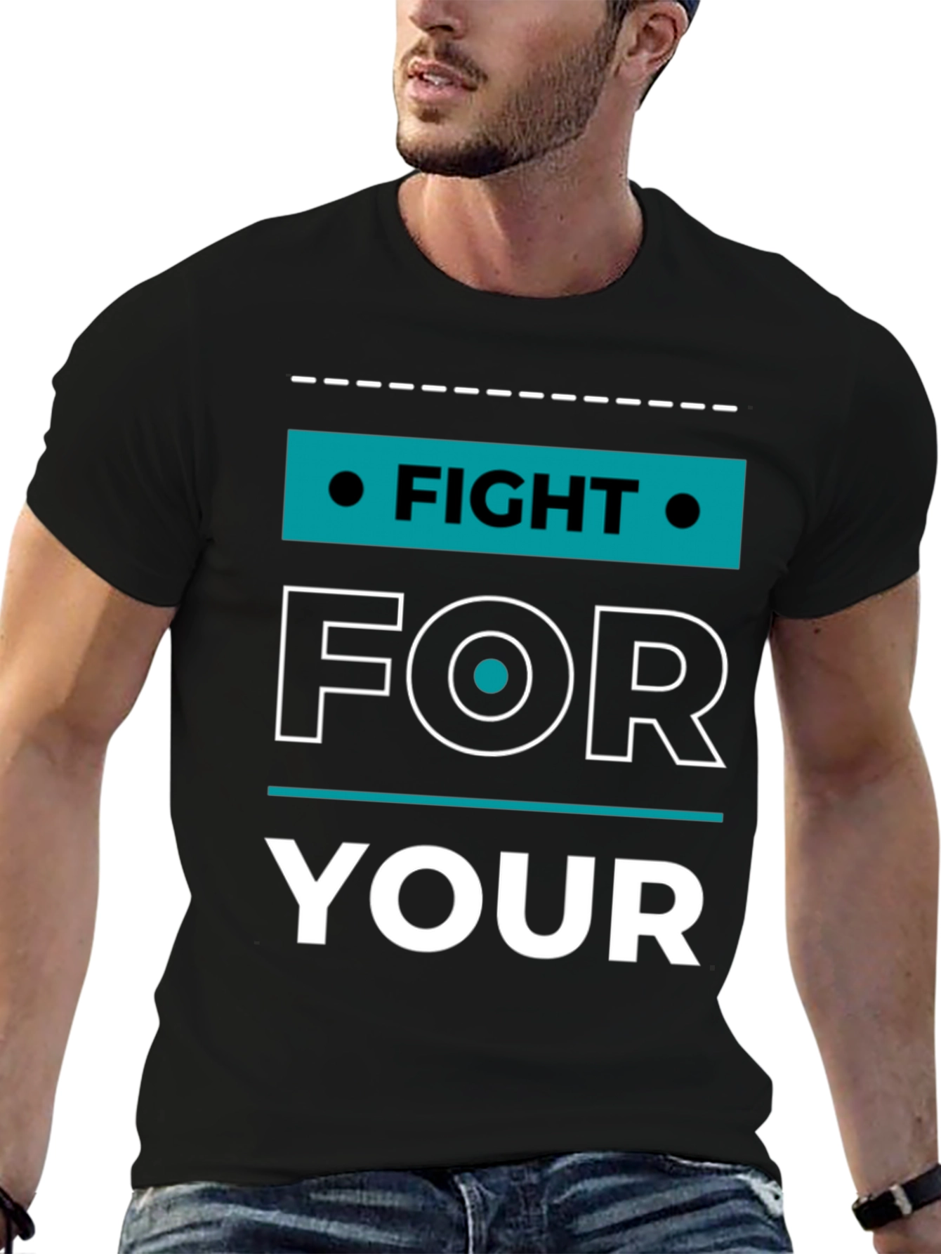 Black Fight For Your T-Shirt view 6