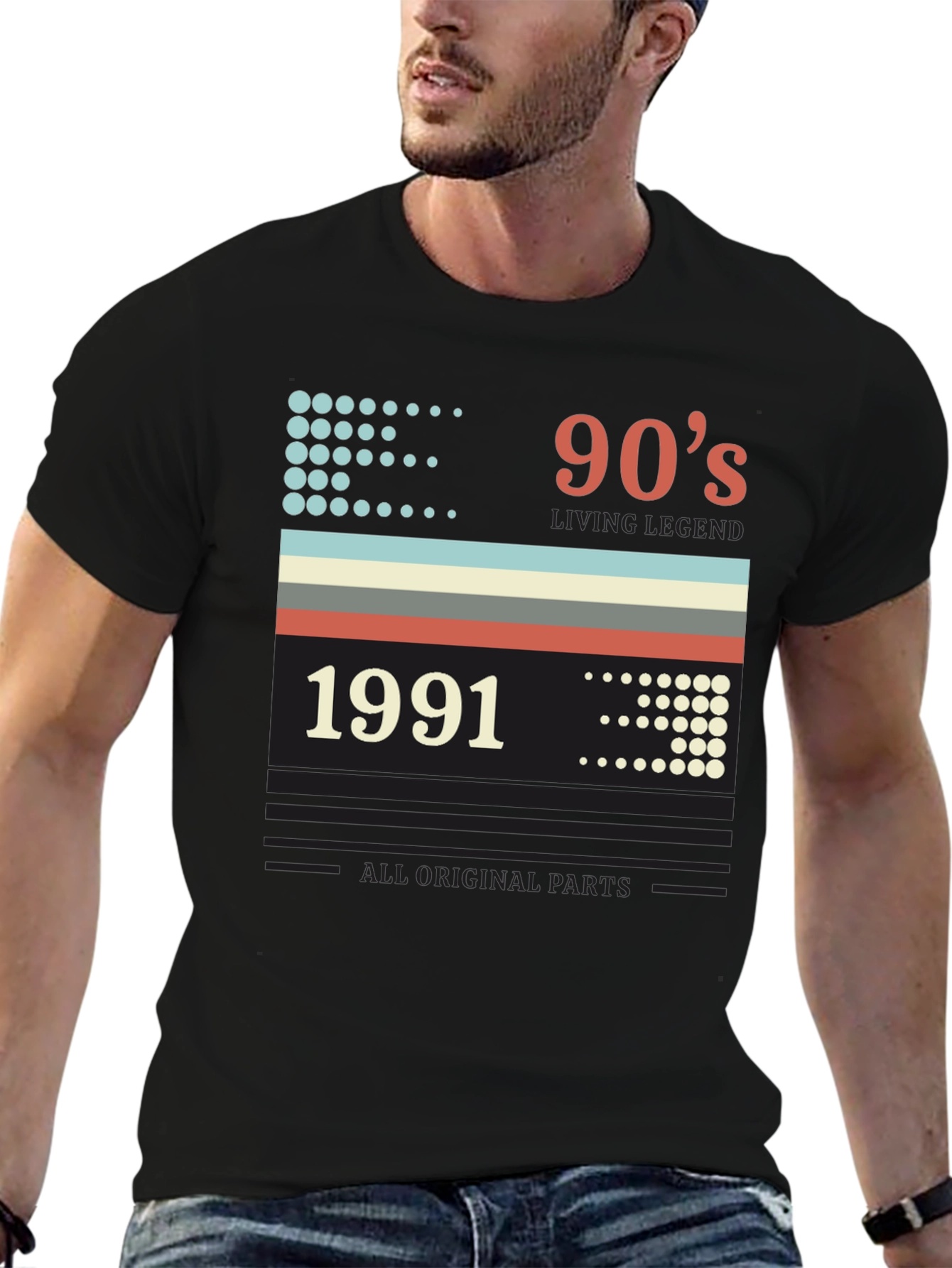 Black 90s Living Legend 1991 Graphic Tee view 6