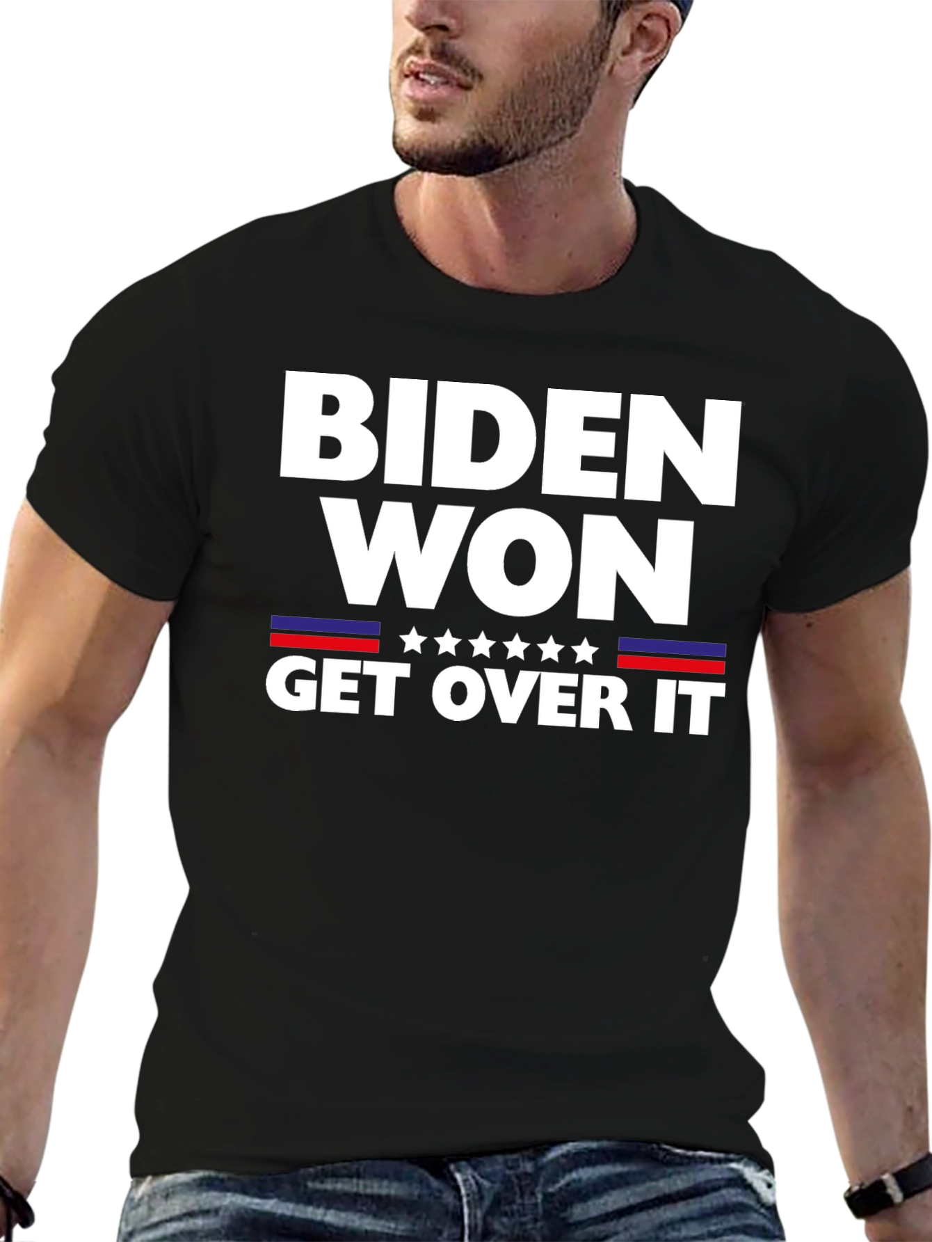 Black Biden Won Get Over It Political T-Shirt view 6