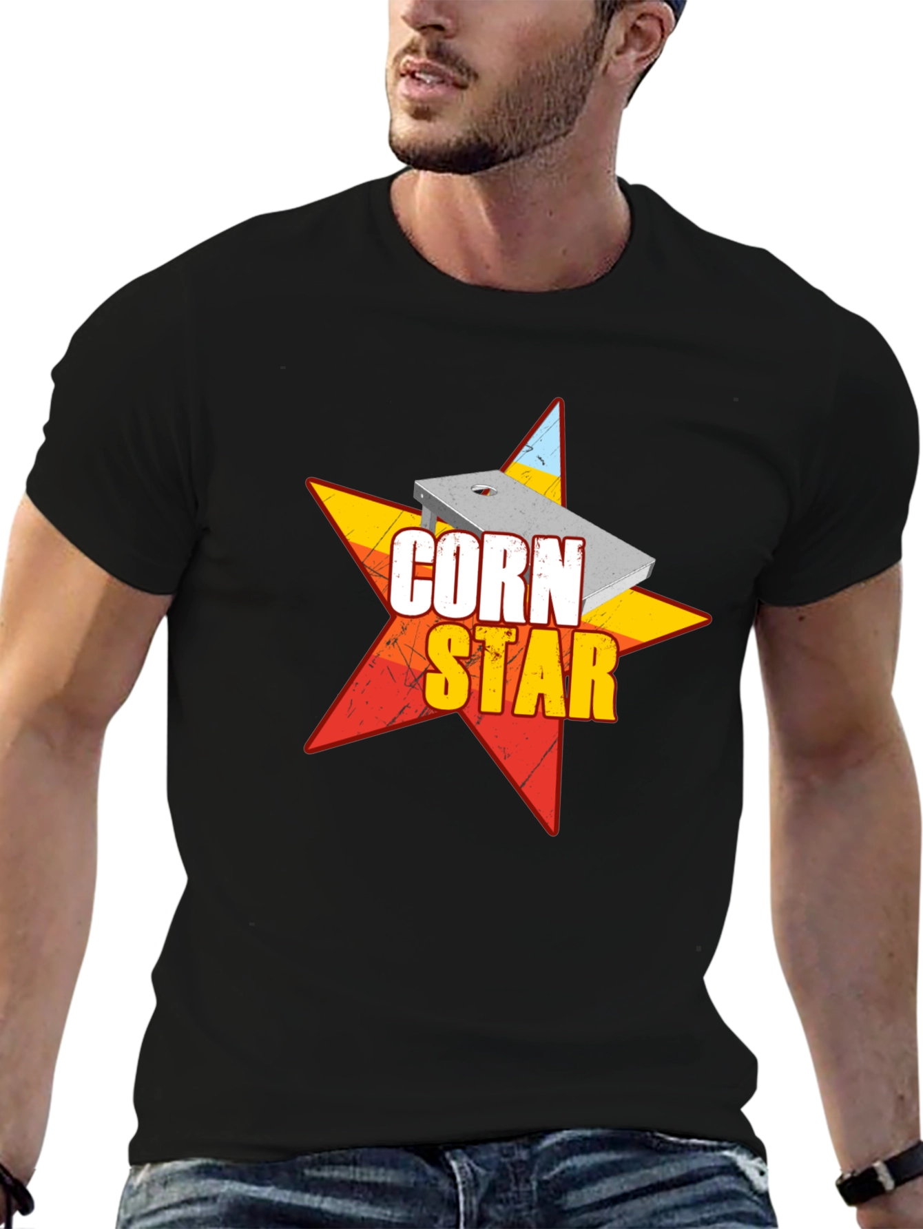 Black Corn Star Graphic T-Shirt view 6