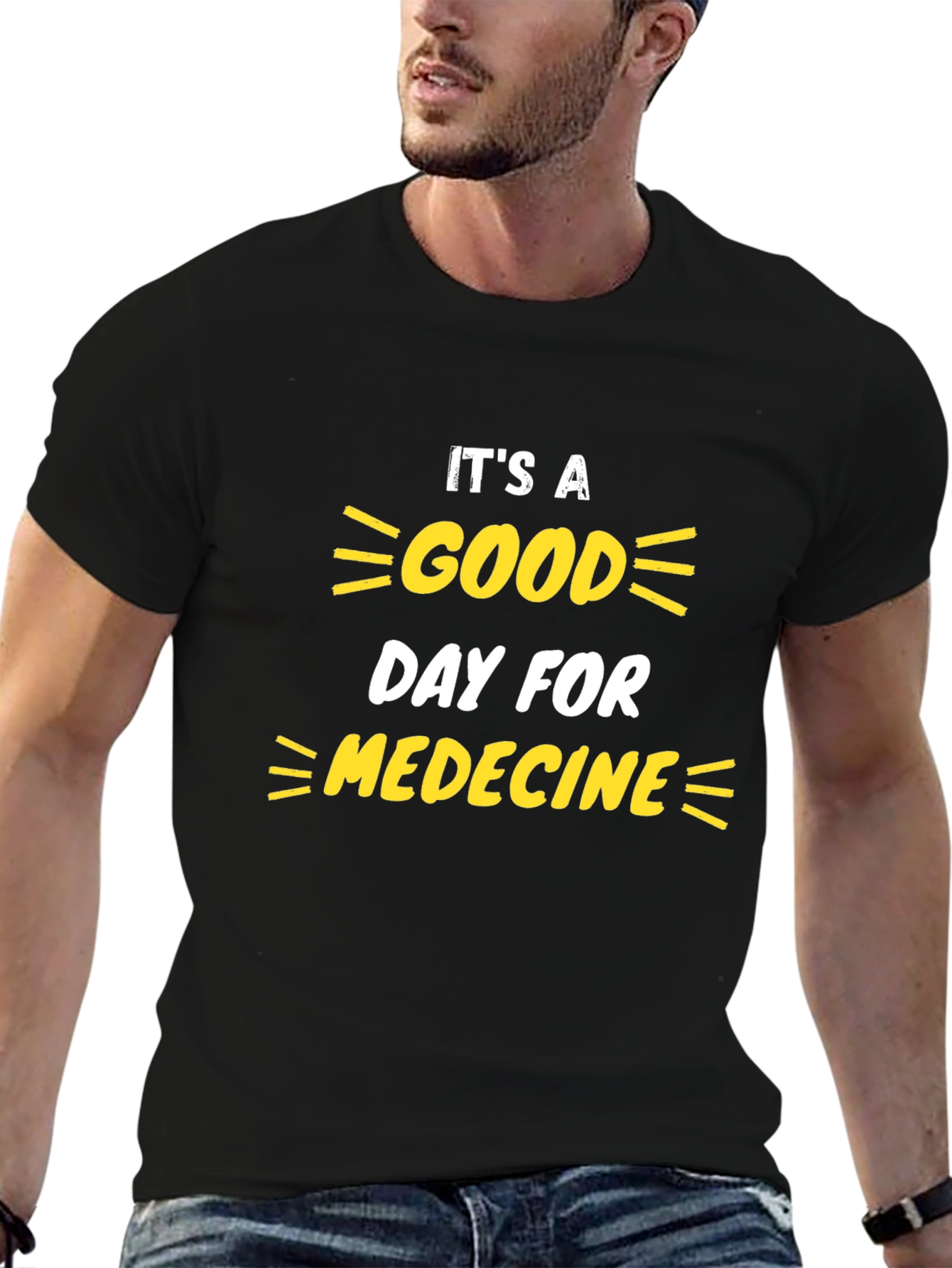 Black It's a Good Day for Medicine T-Shirt view 6