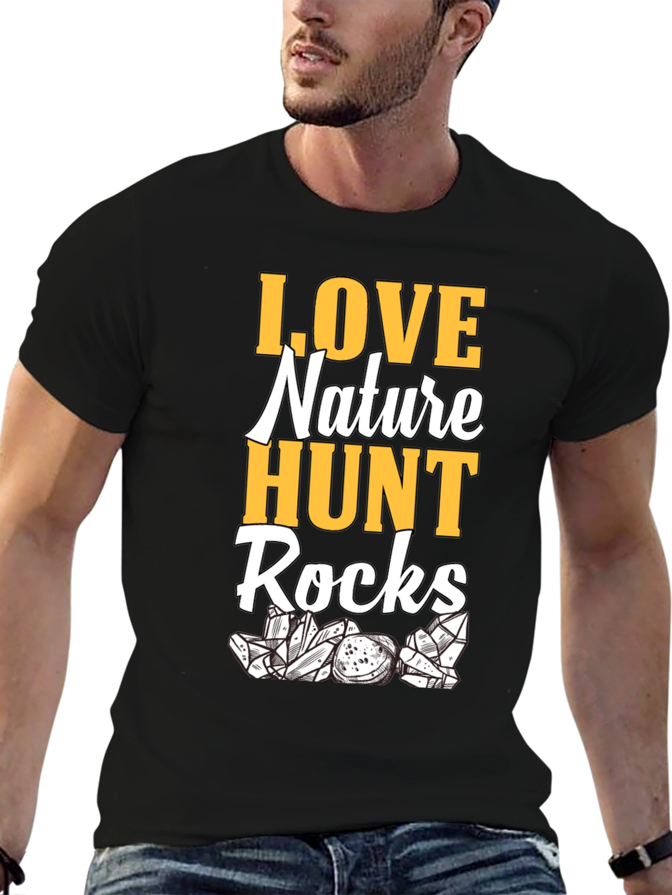 Love Nature Hunt Rocks Graphic T-Shirt - 6
