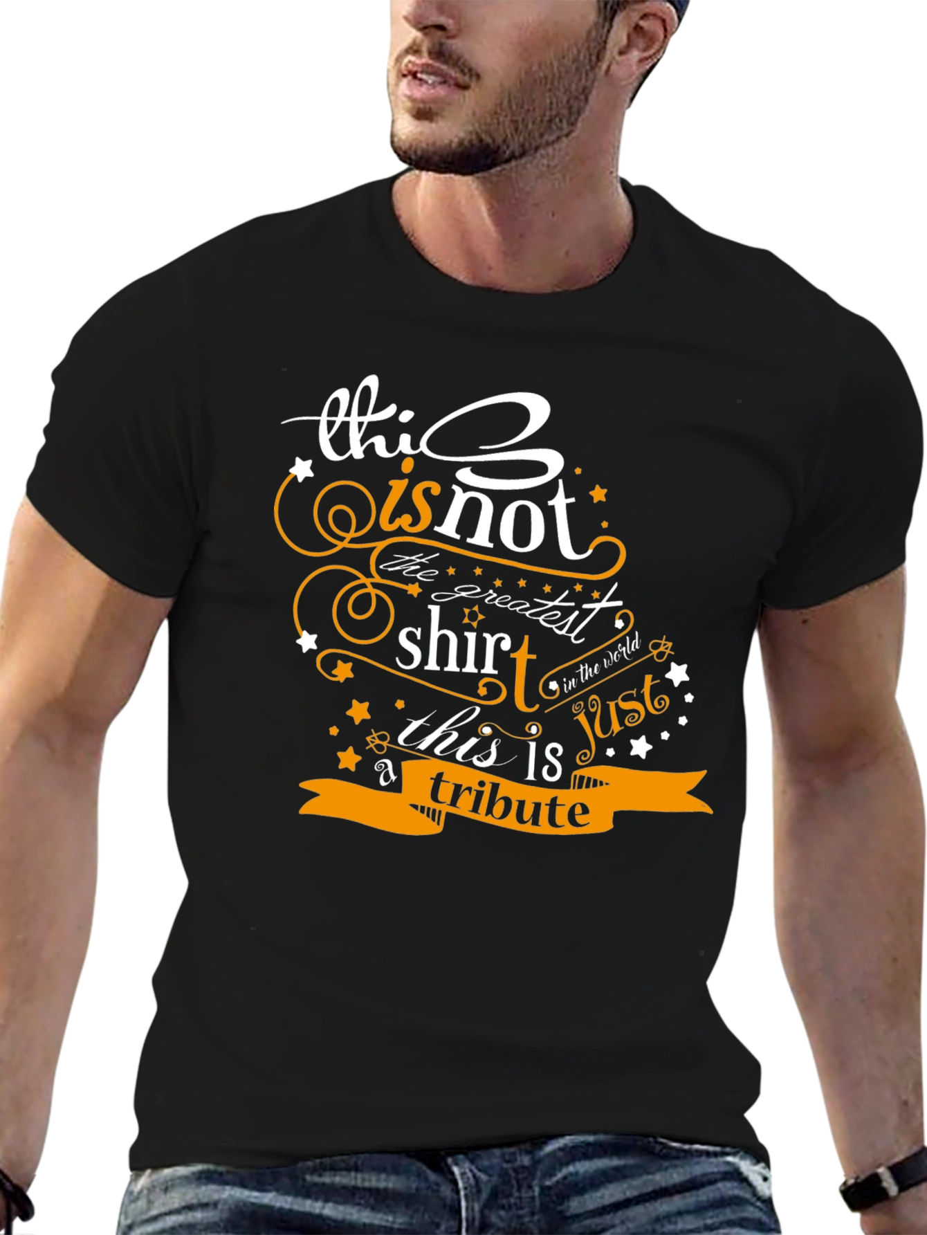 Black Tribute Graphic Tee - This is Not The Greatest Shirt T-Shirt view 6
