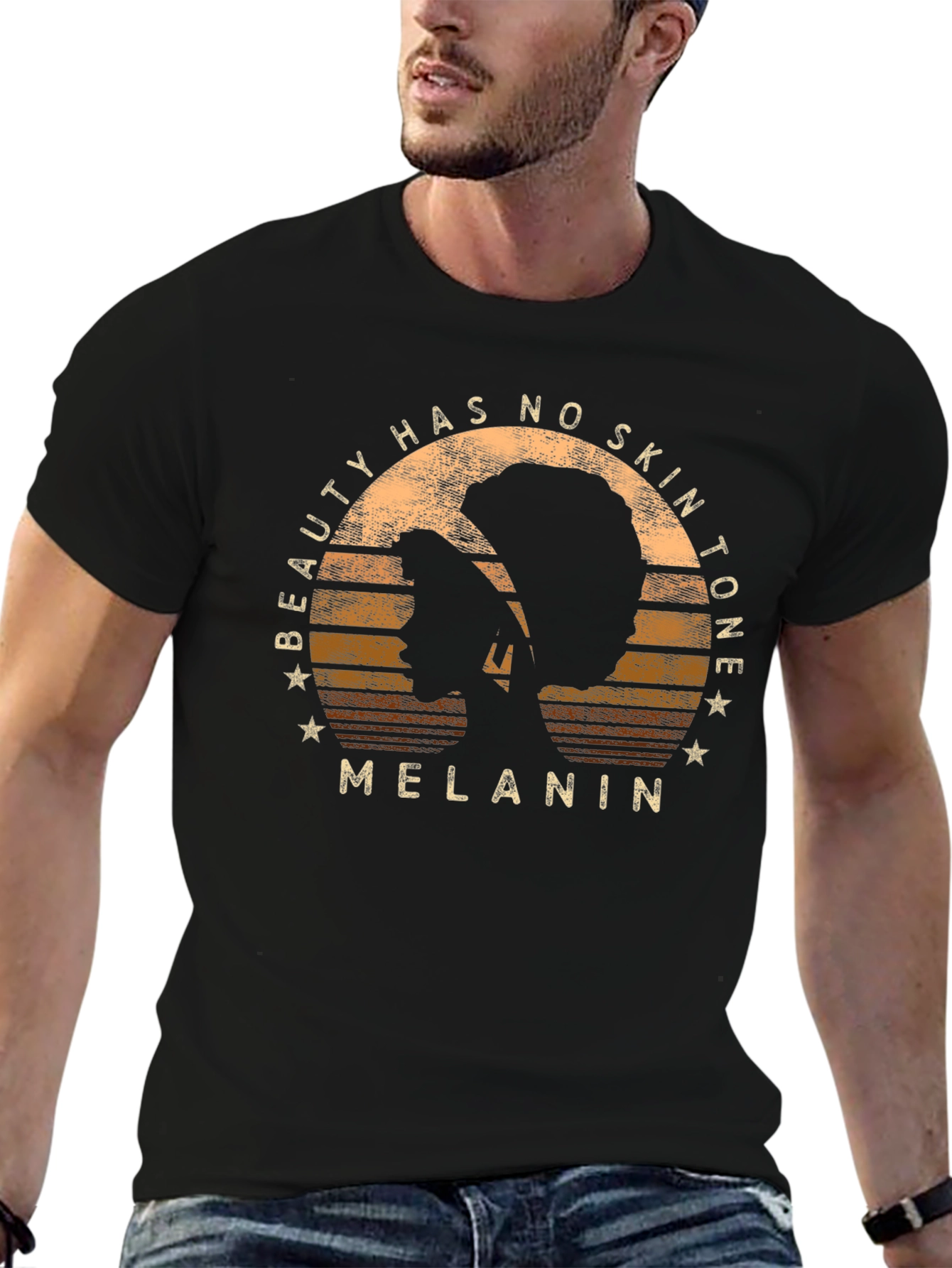Black Beauty Has No Skin Tone Melanin T-Shirt view 6