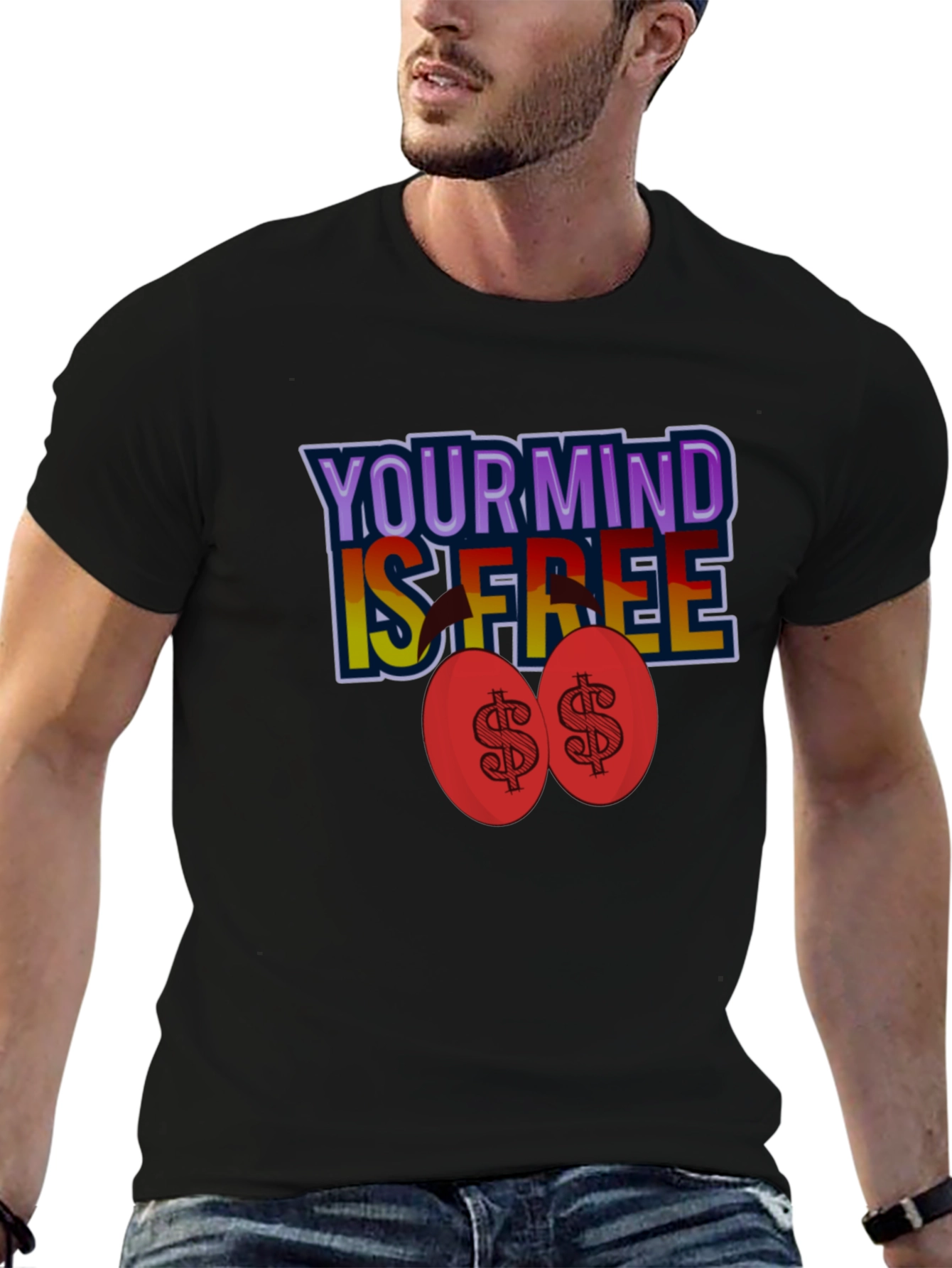 Black Your Mind Is Free T-Shirt view 6