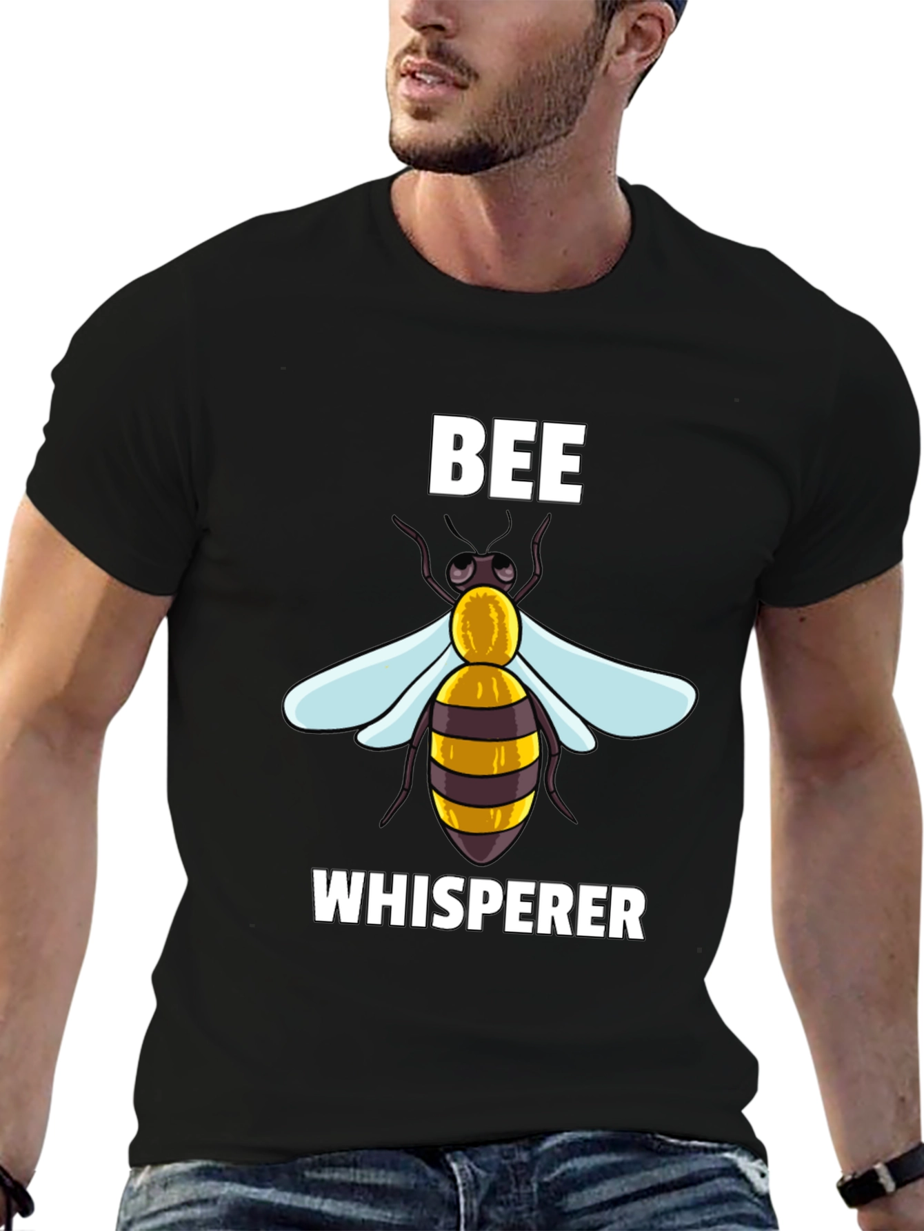 Black Bee Whisperer Graphic T-Shirt view 6