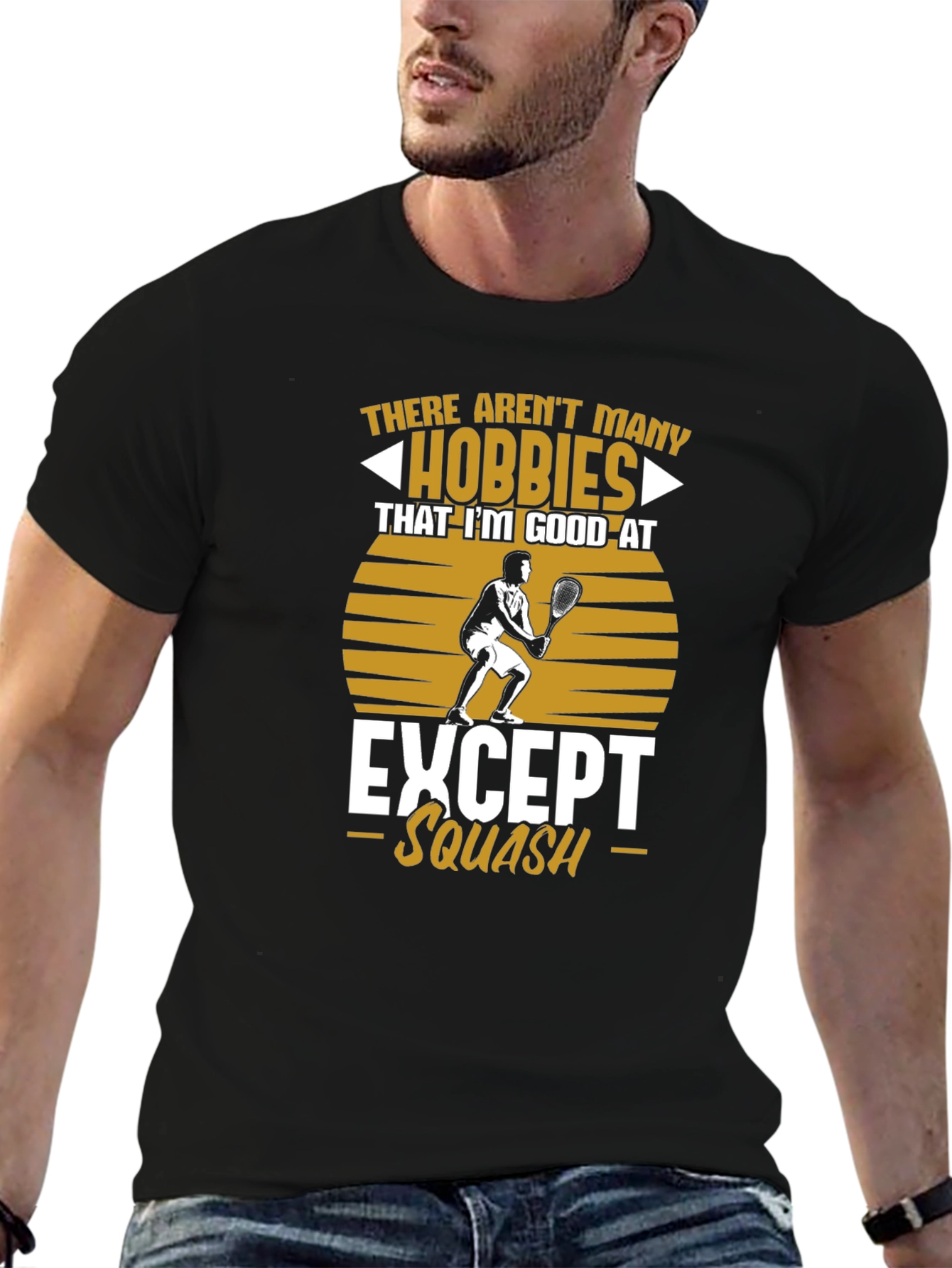 Black Squash Hobby Graphic T-Shirt view 6