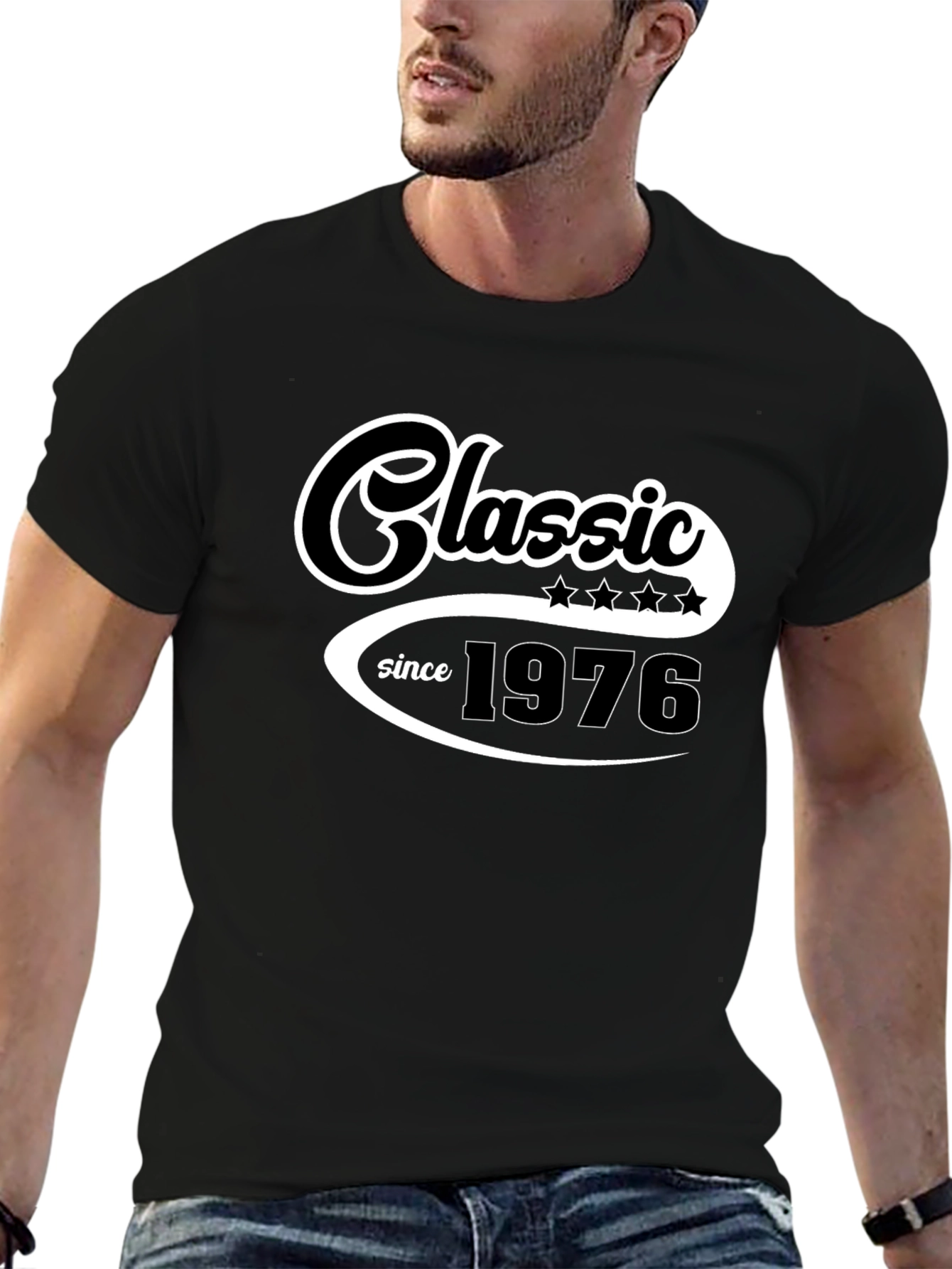 Black Classic Since 1976 Black T-Shirt view 6