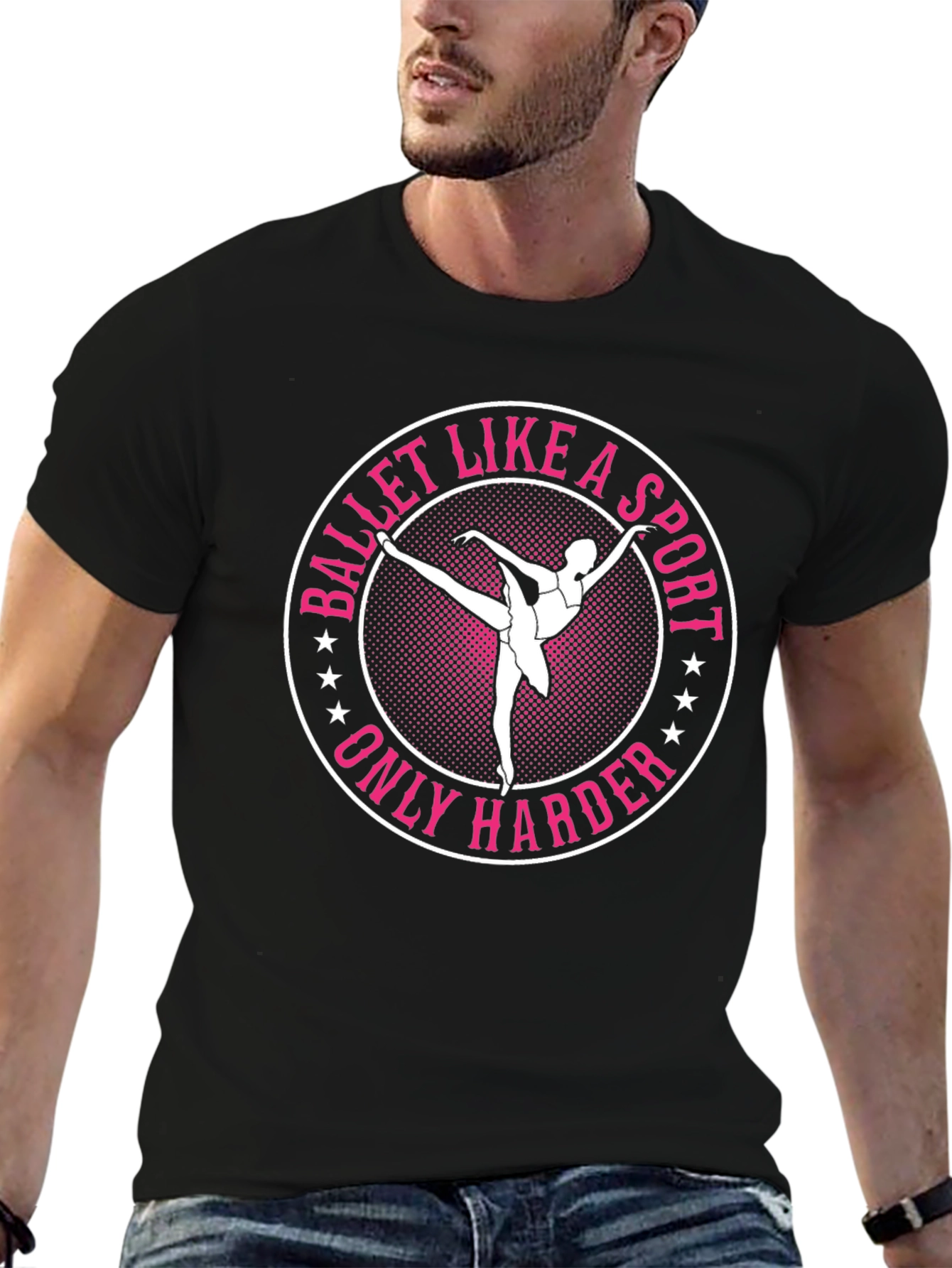 Black Ballet Like a Sport Only Harder Graphic Tee view 6