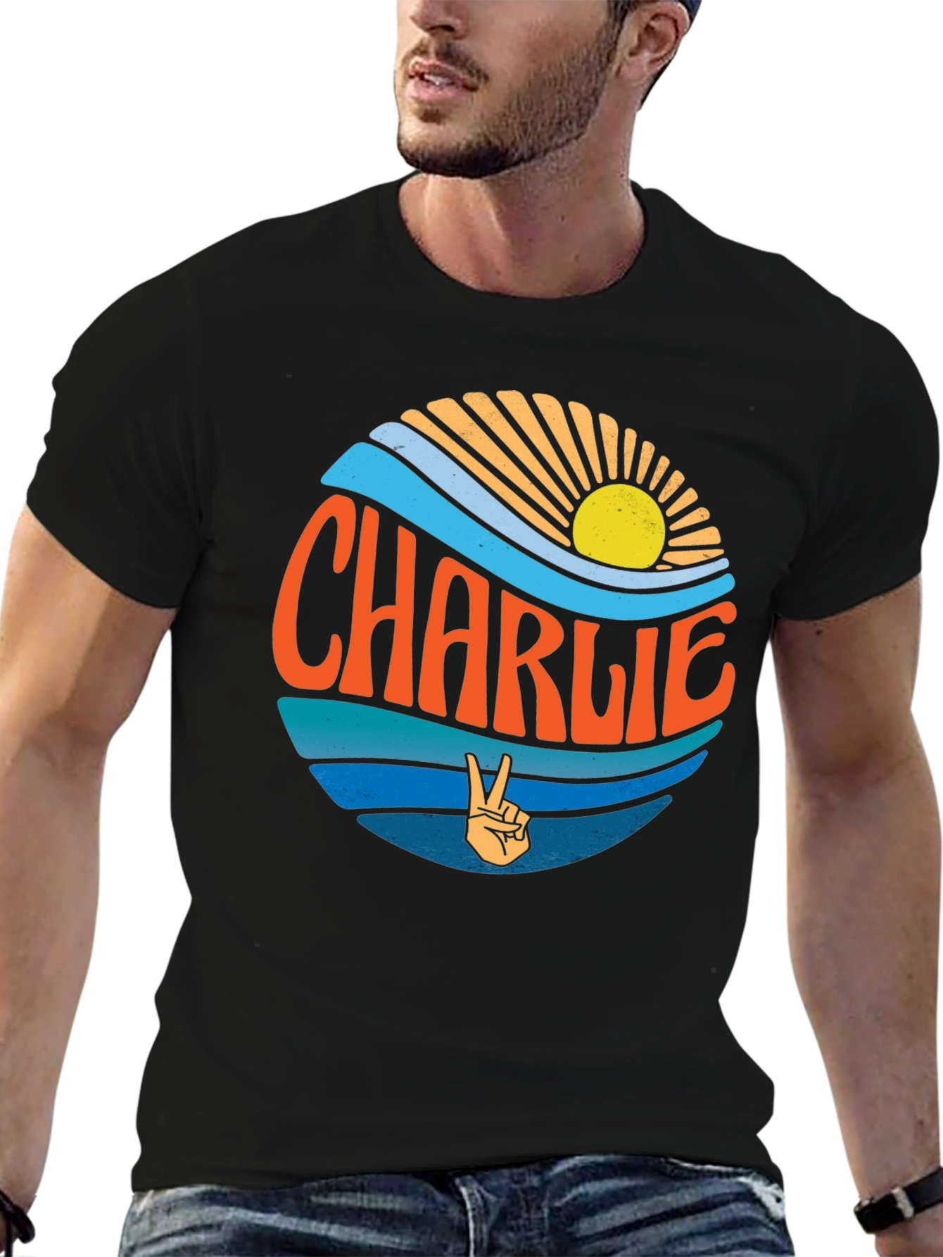 Retro Charlie T-Shirt - Vintage Style Graphic Tee - 6