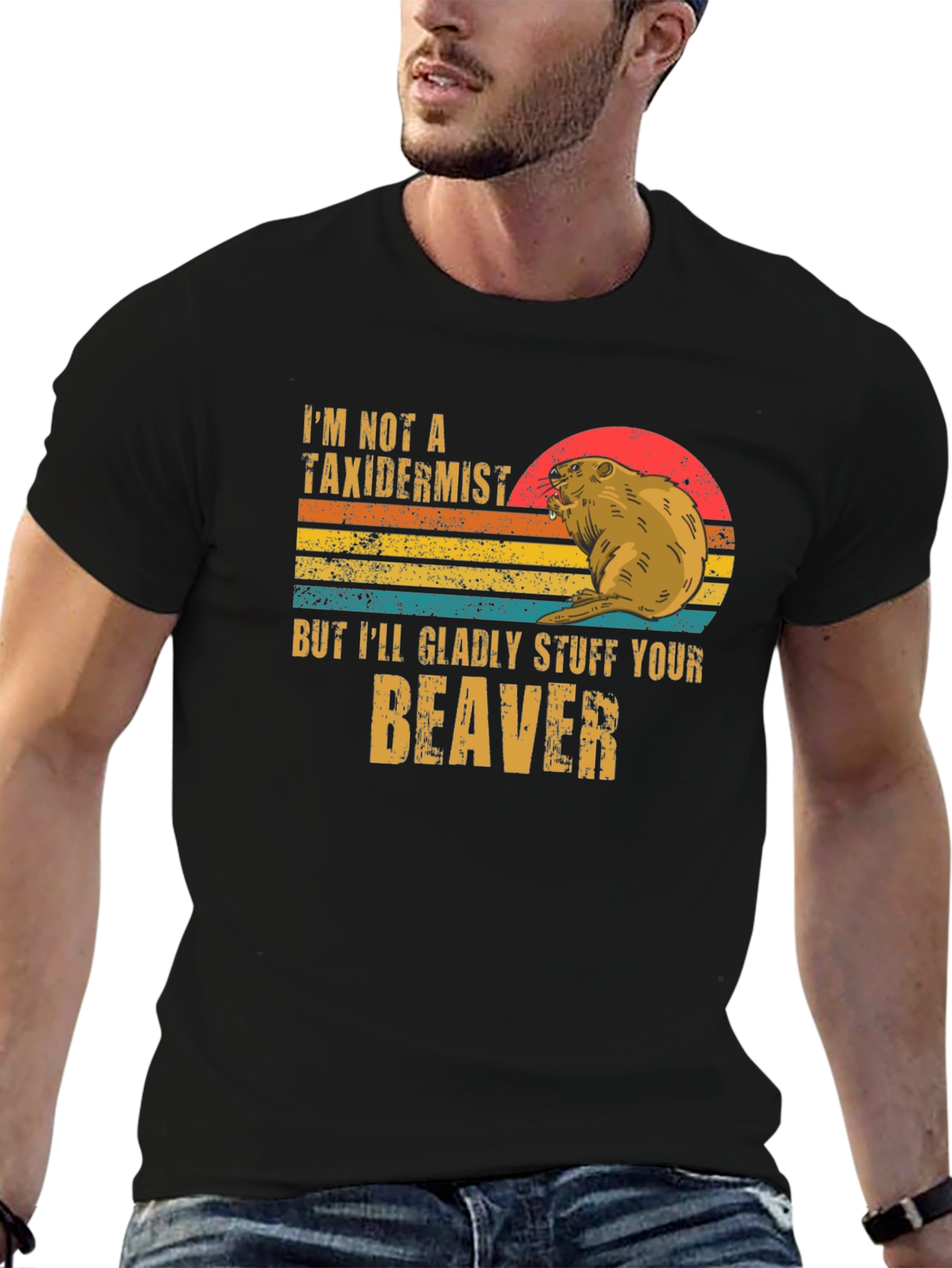 Black Stuff Your Beaver T-Shirt view 6