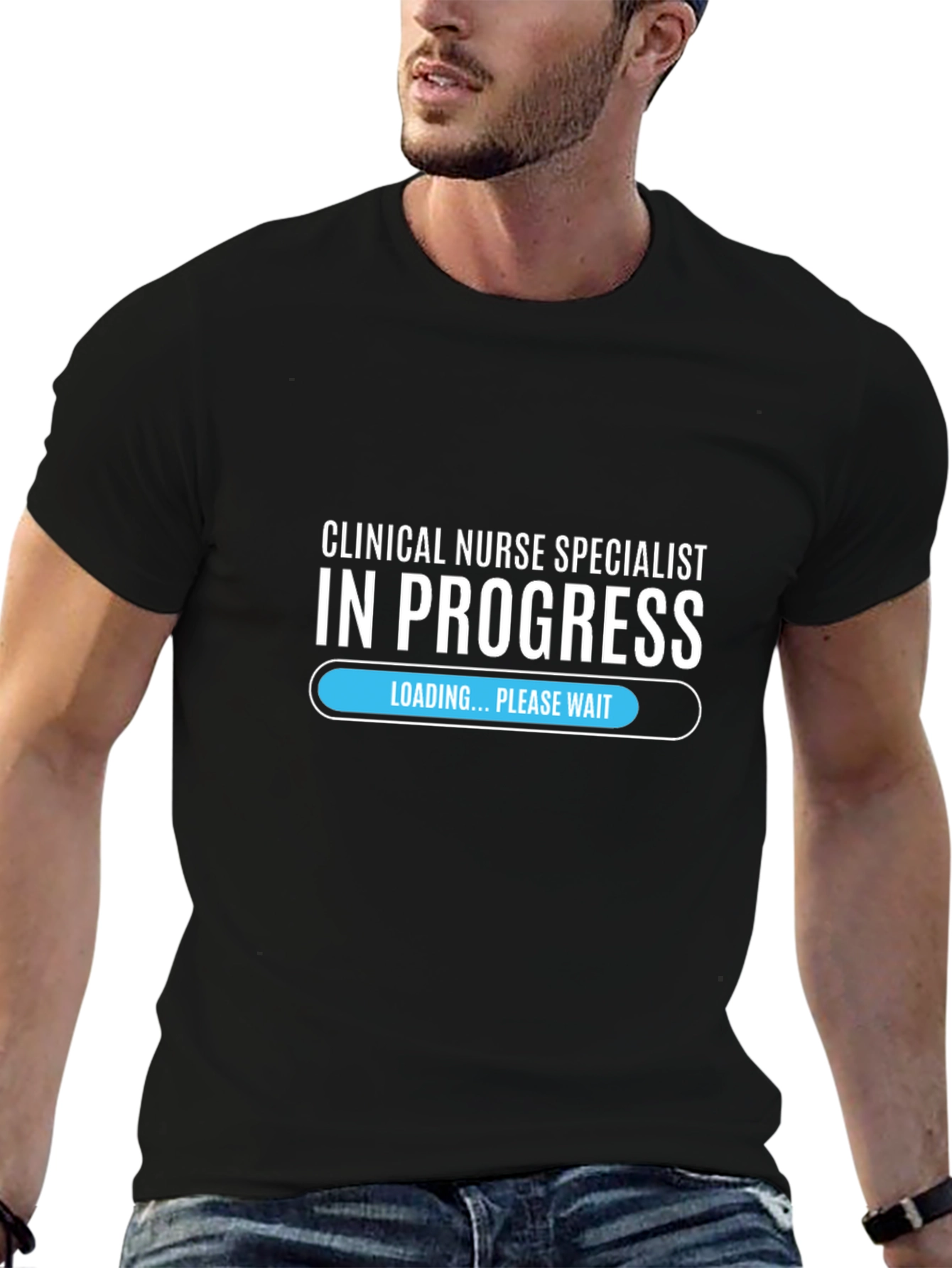 Black Clinical Nurse Specialist In Progress T-Shirt view 6