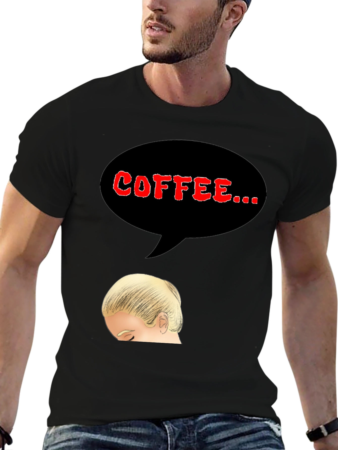 Black Coffee Craving T-Shirt view 6
