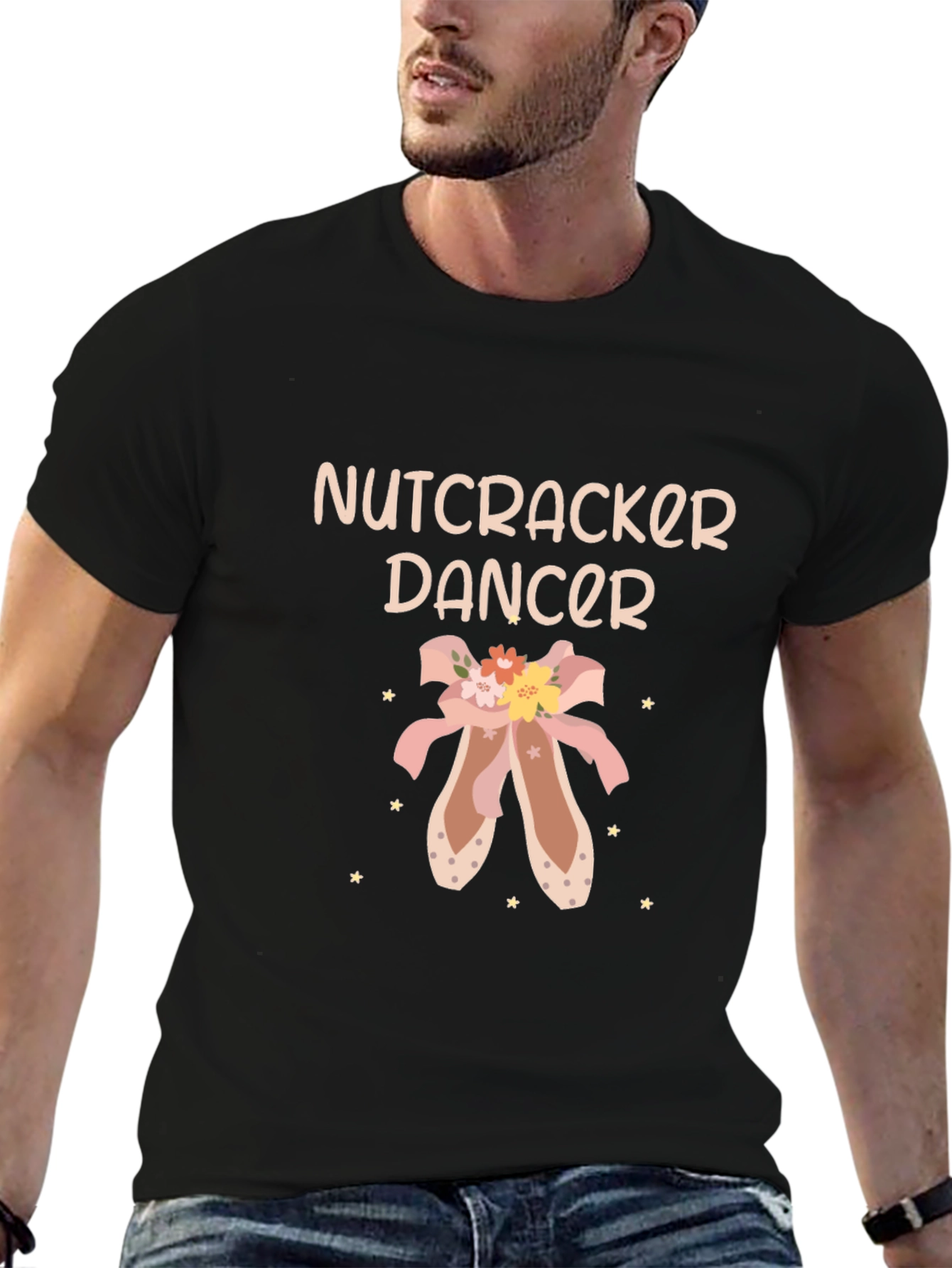 Black Nutcracker Dancer Ballet T-Shirt view 6