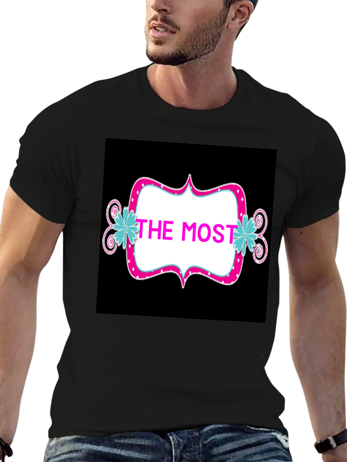 Black The Most T-Shirt - Stylish Graphic Tee view 6