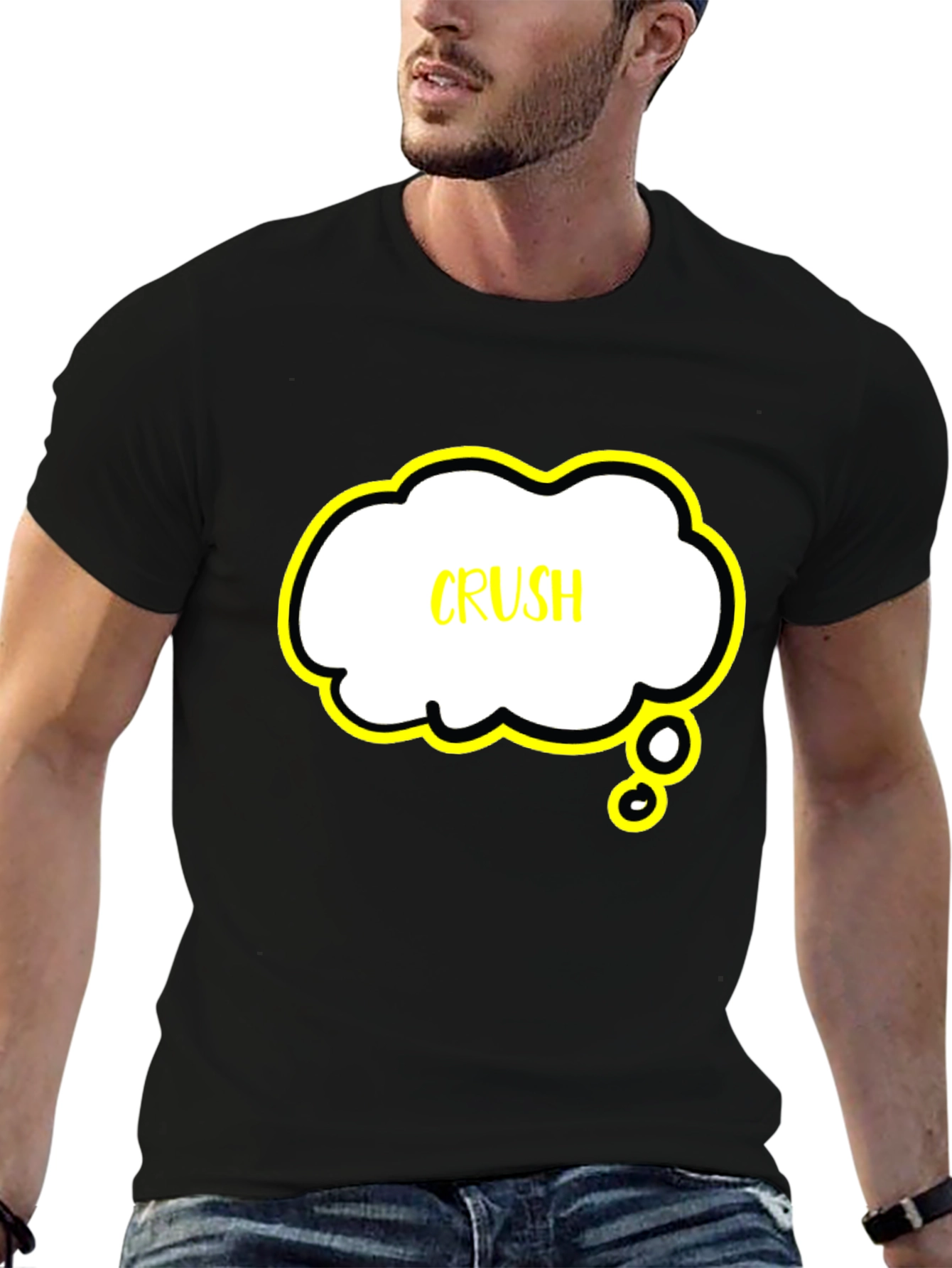 Black Crush T-Shirt - Black Graphic Tee view 6