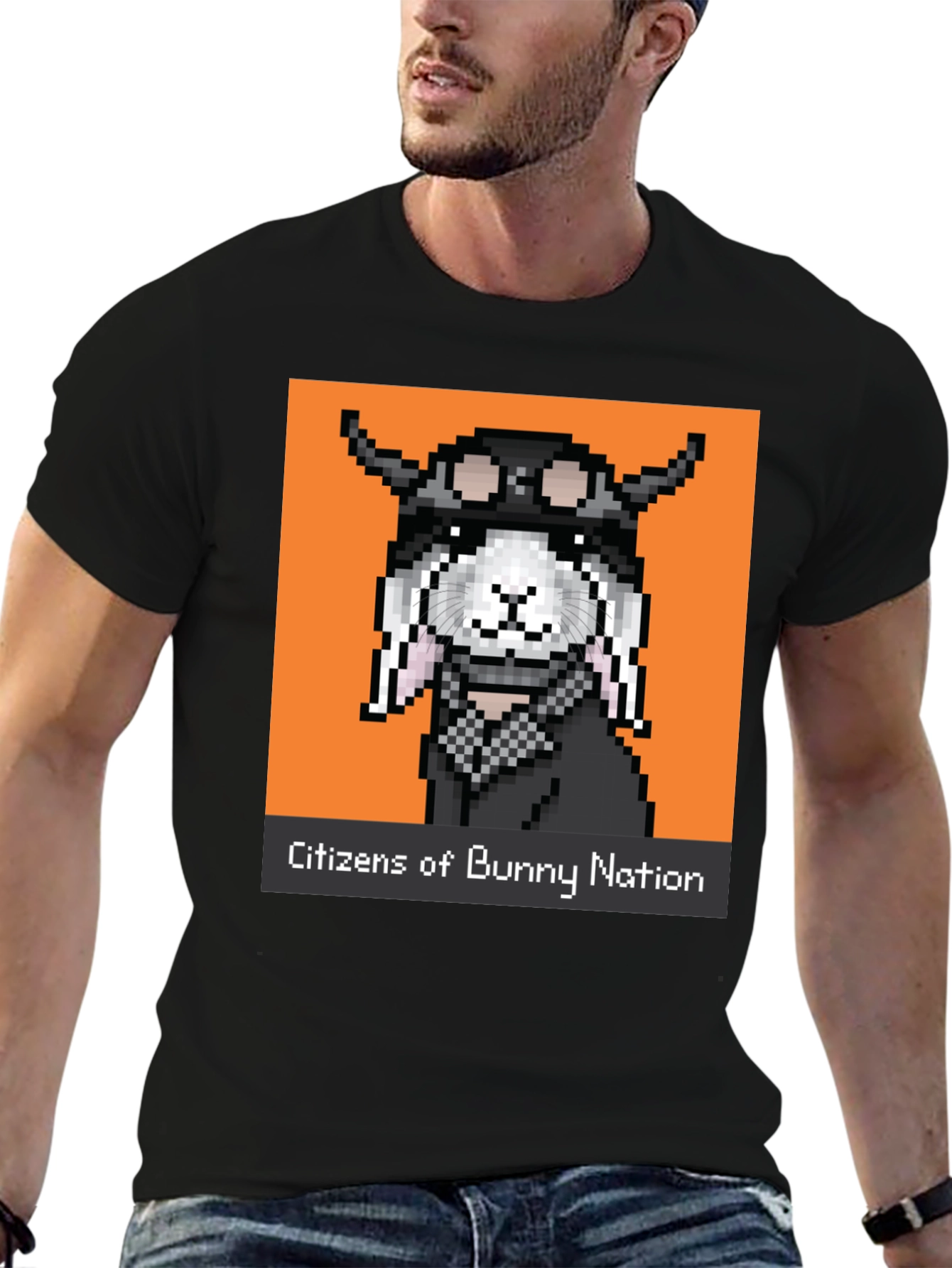 Black Citizens of Bunny Nation T-Shirt view 6
