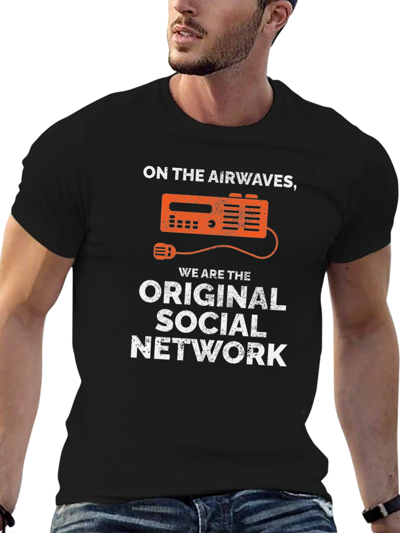 Black On the Airwaves Original Social Network T-Shirt view 6