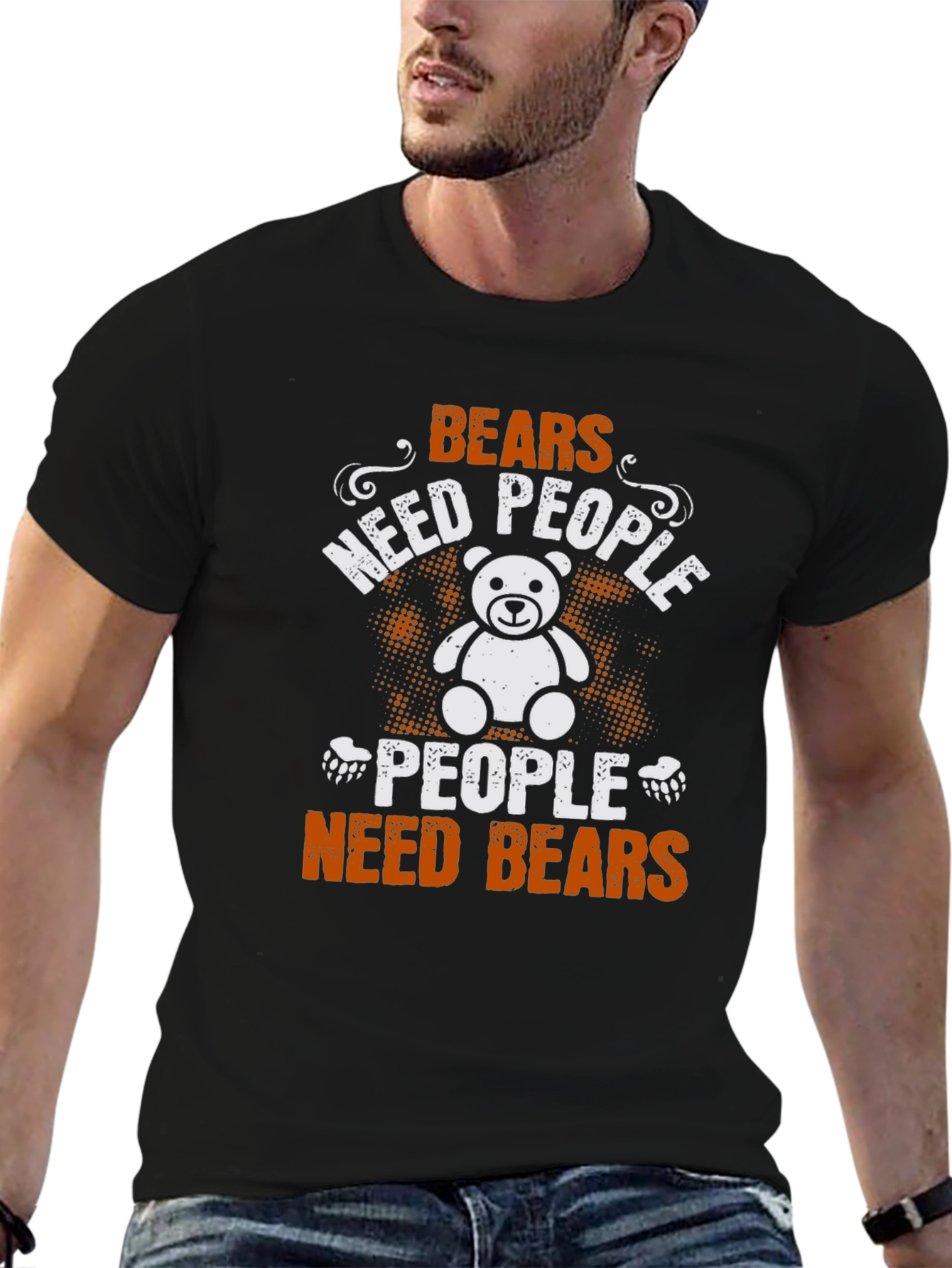 Black Bears Need People T-Shirt view 6