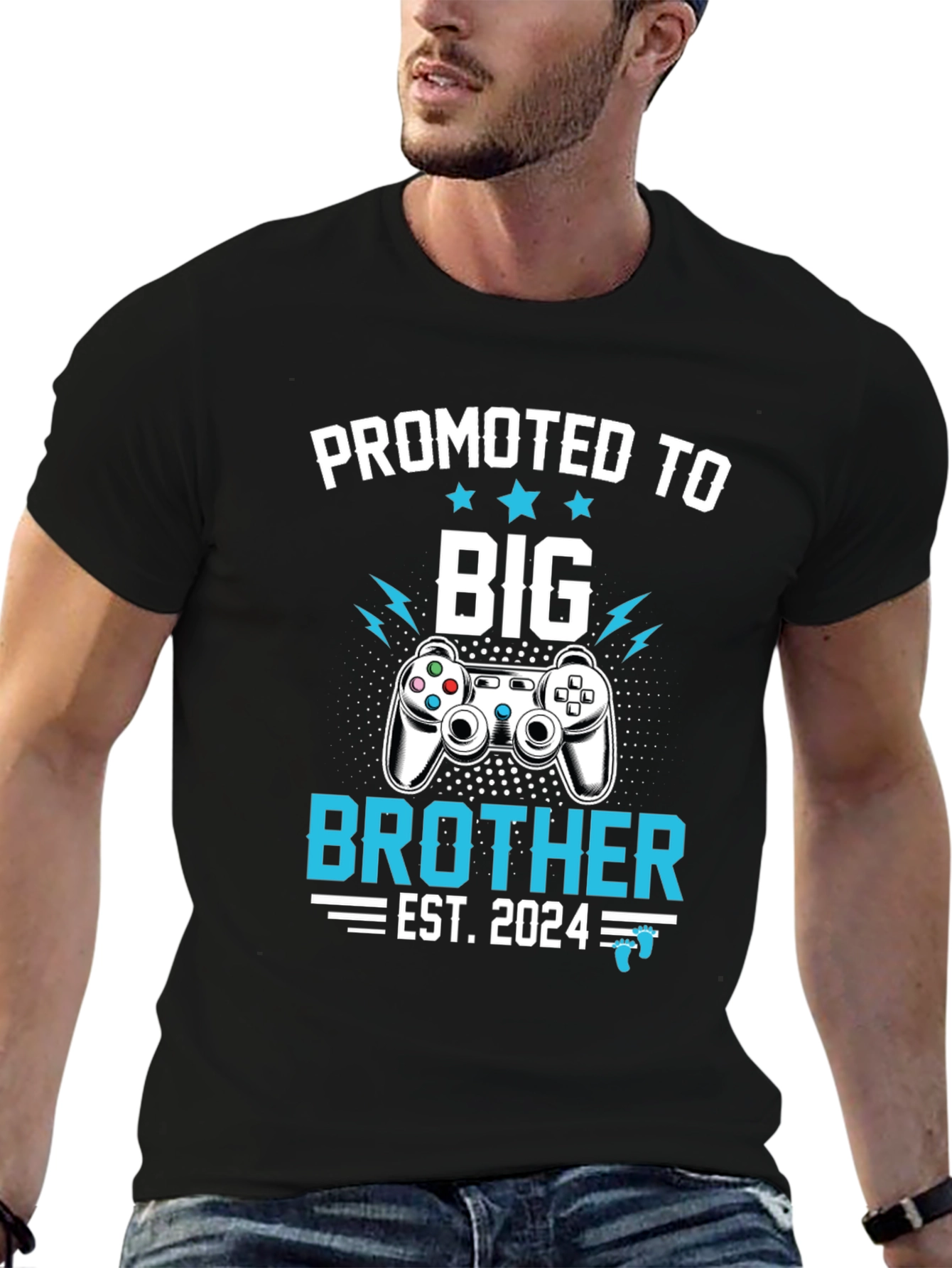 Black Promoted to Big Brother Gamer T-Shirt Est. 2024 view 6