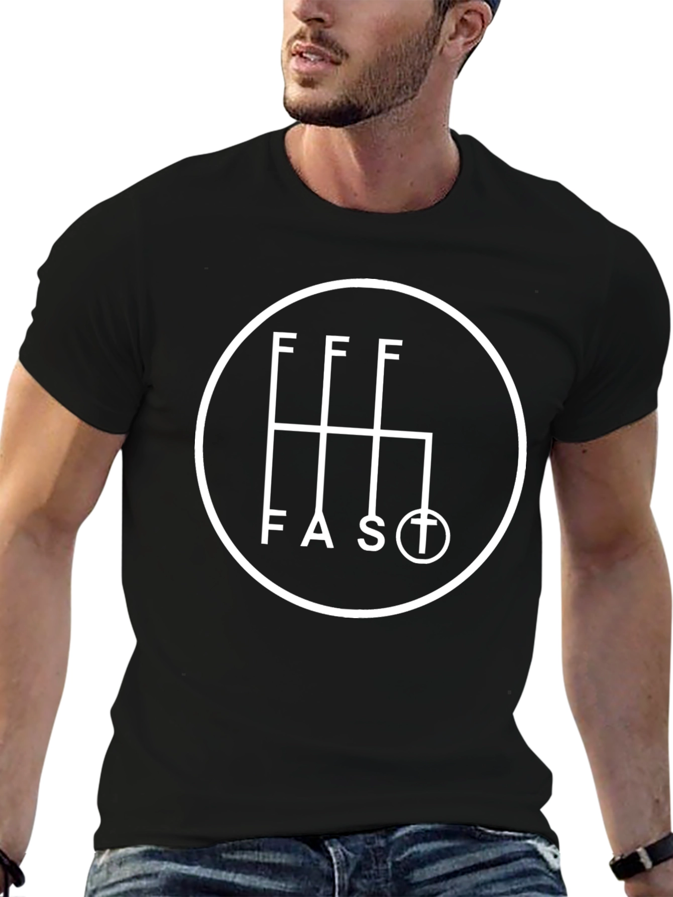 Fast Shift T-Shirt - Black Graphic Tee - 6