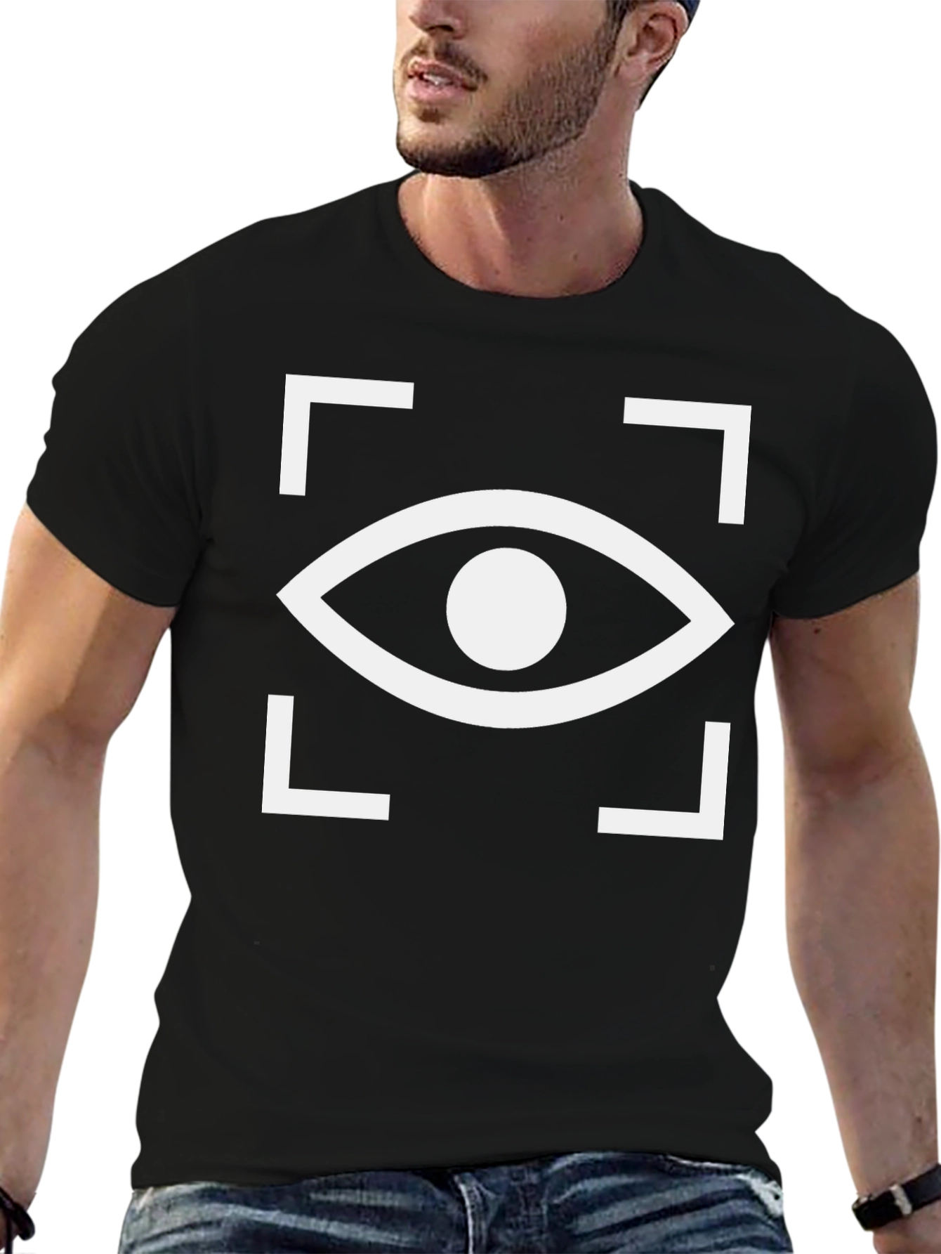 Black Eye in Focus Graphic Tee - Cool & Modern view 6