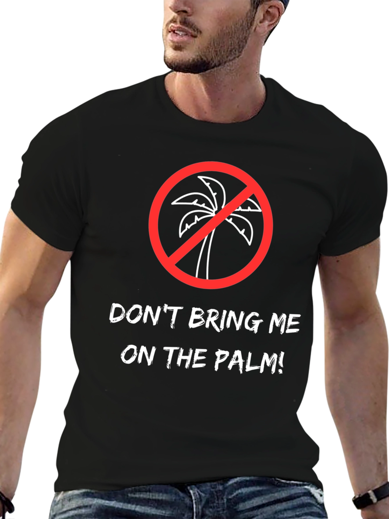 Black Don't Bring Me on the Palm! Graphic Tee view 6