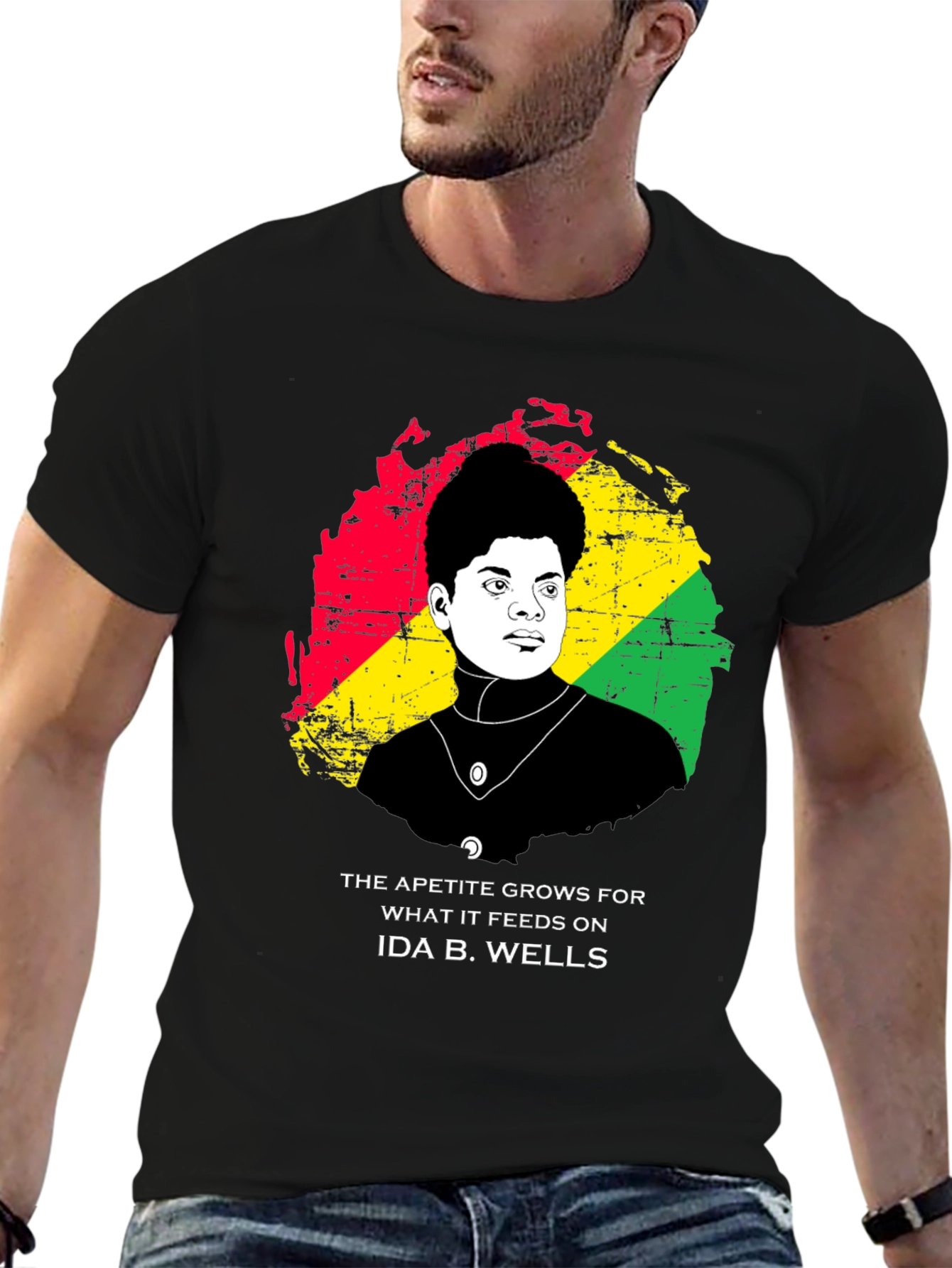 Black Ida B. Wells Graphic T-Shirt - Black view 6