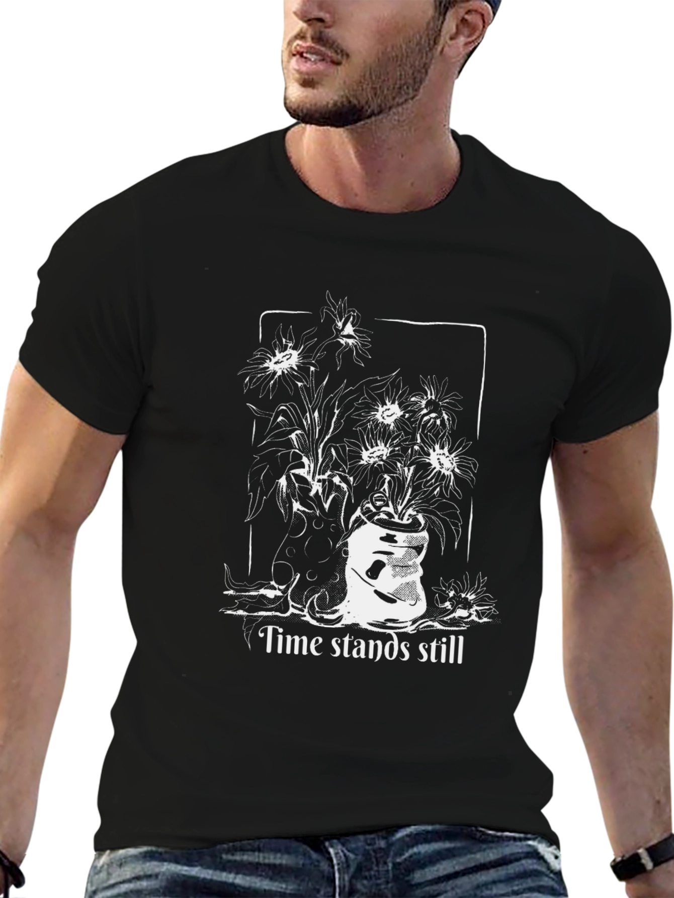 Time Stands Still Graphic Tee - Black - 6