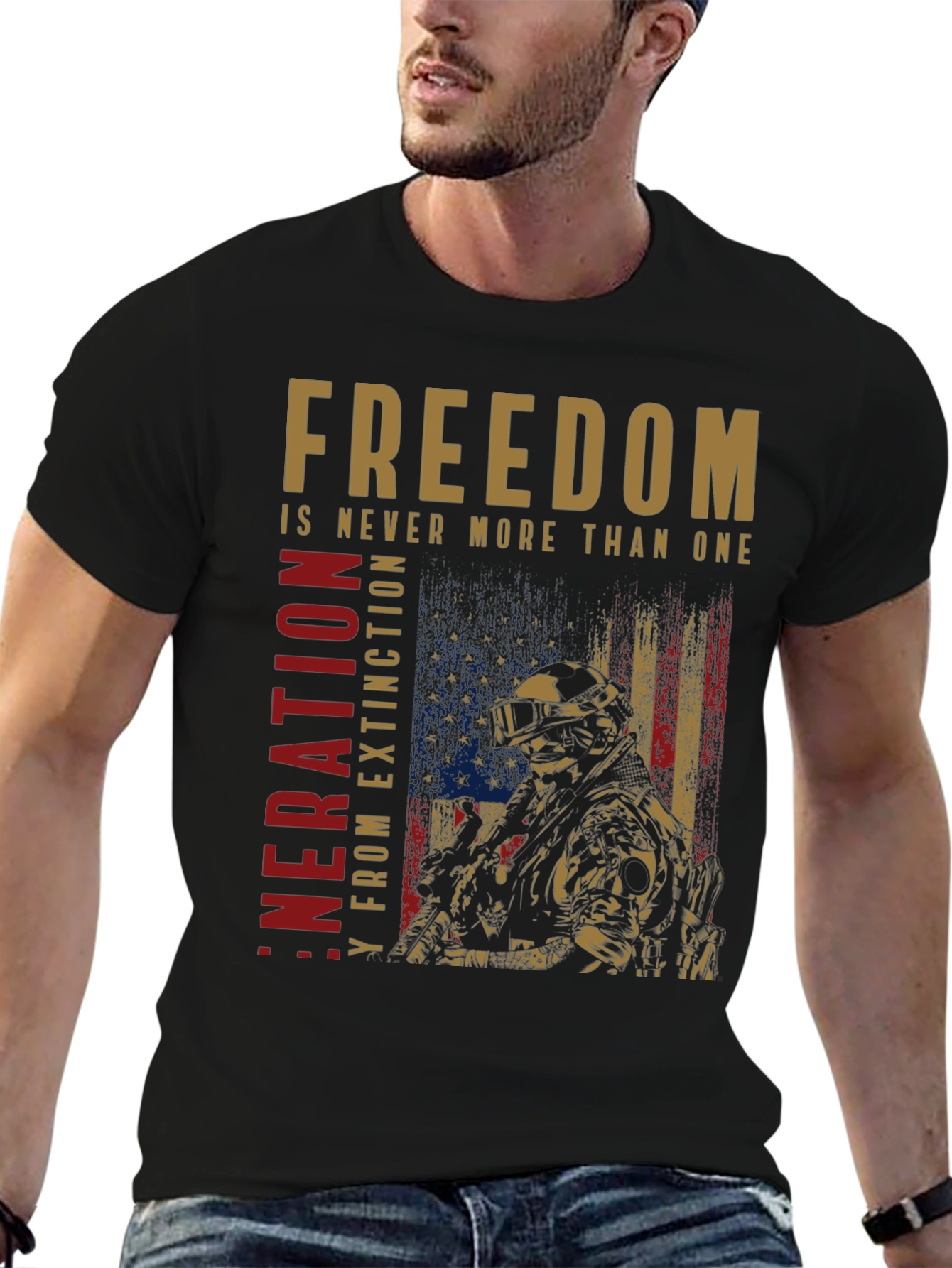 Black Freedom Generation T-Shirt view 6