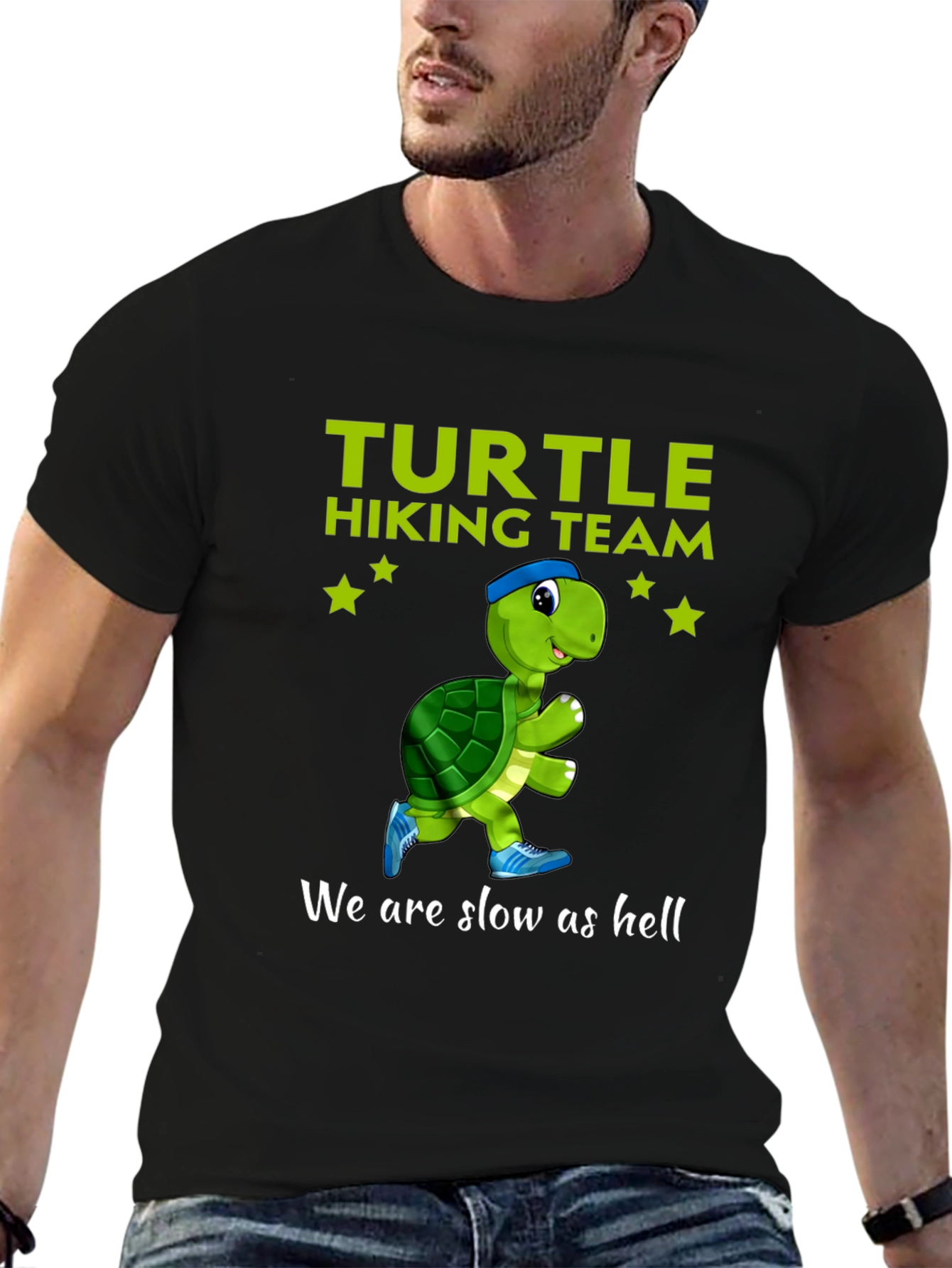 Black Turtle Hiking Team T-Shirt - We Are Slow As Hell view 6