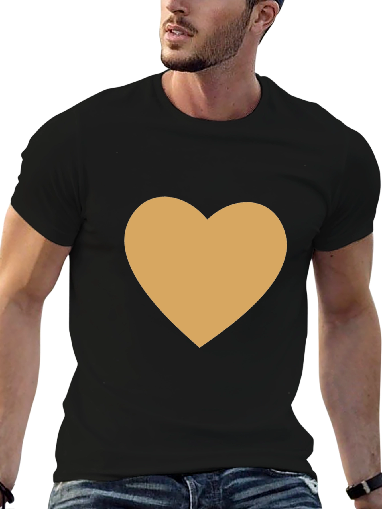 Black Heart Graphic Black Tee view 6