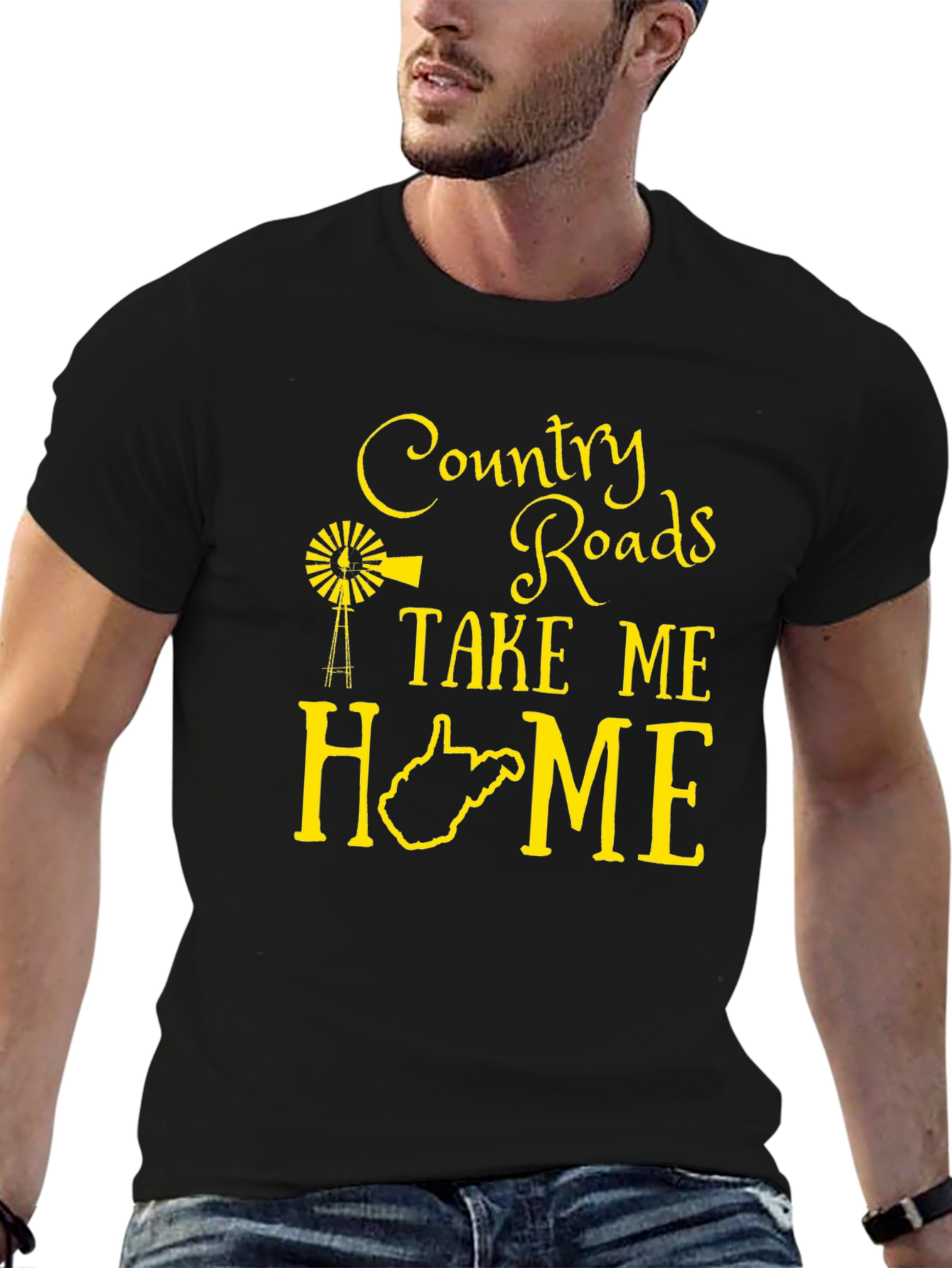 Country Roads Take Me Home Graphic Tee - West Virginia - 6