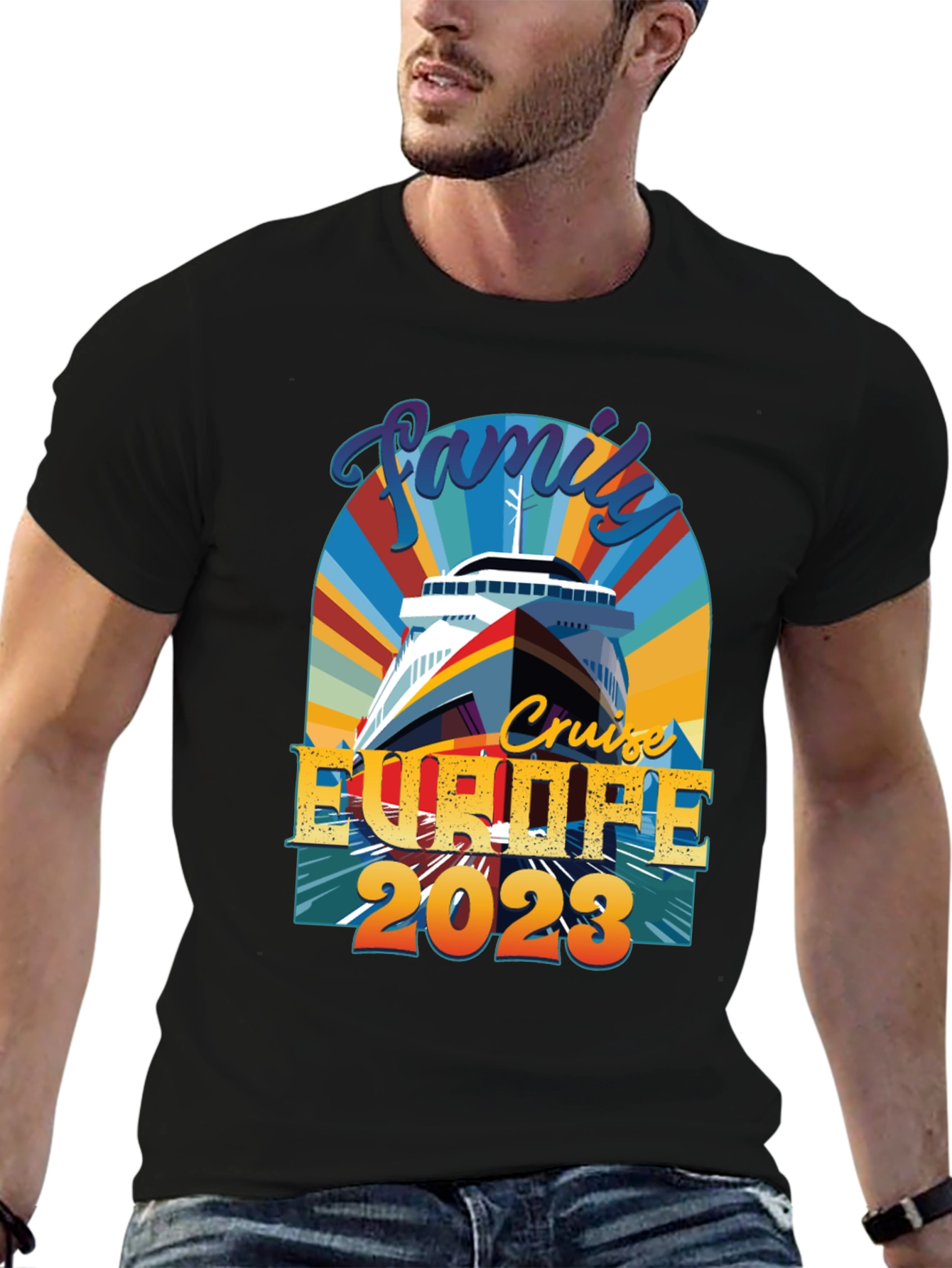 Black Family Cruise Europe 2023 T-Shirt view 6