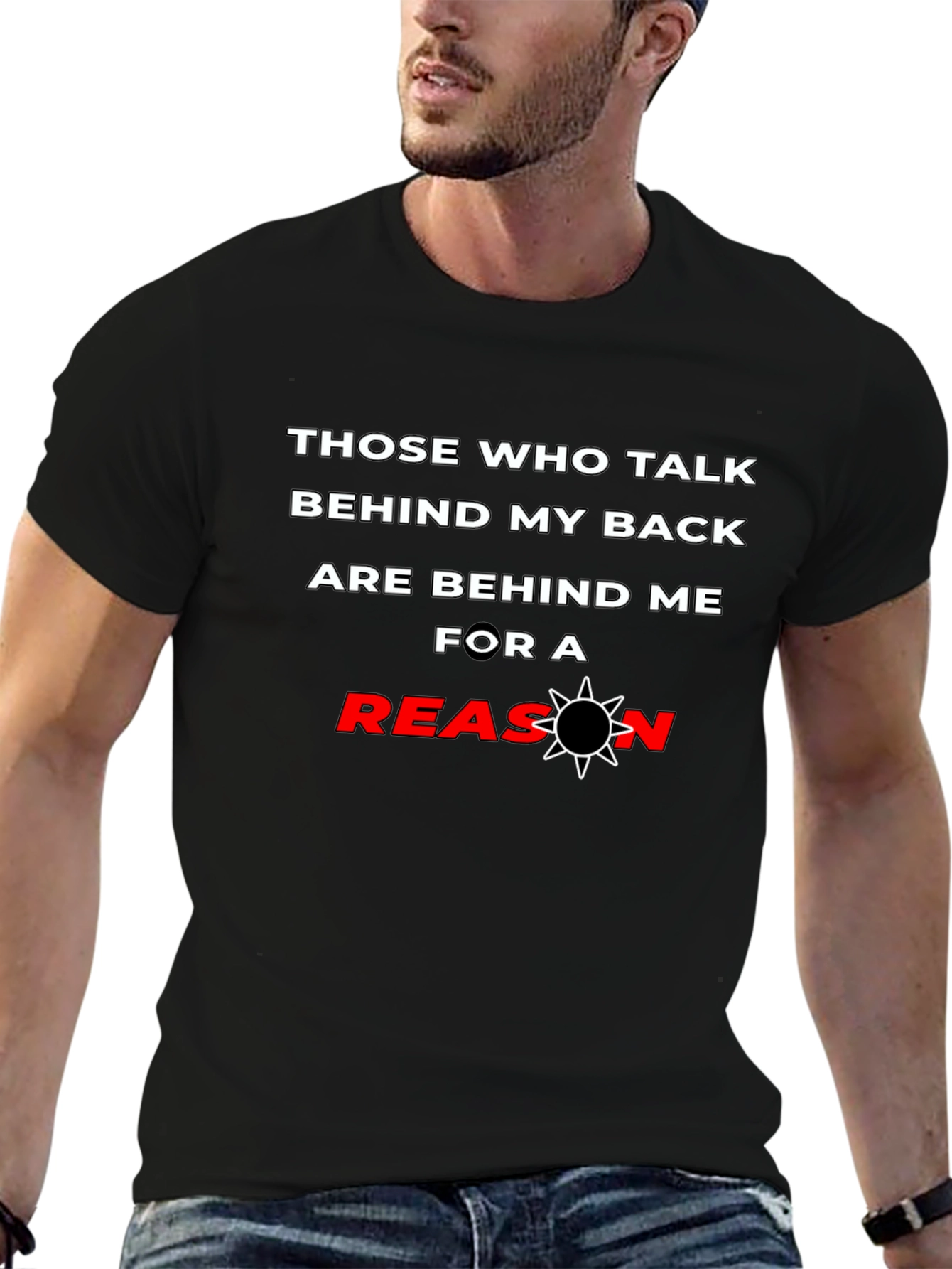 Black Talk Behind My Back T-Shirt view 6