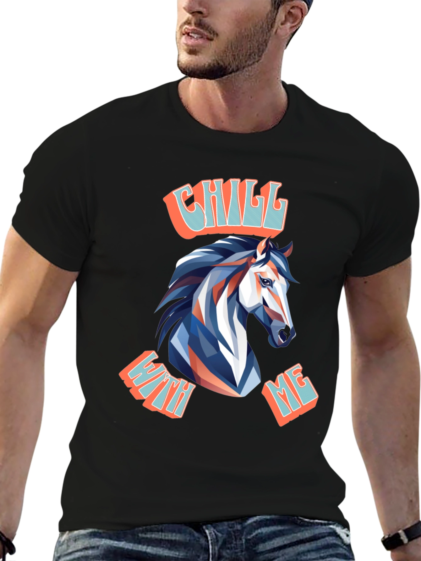 Black Chill With Me Graphic T-Shirt view 6