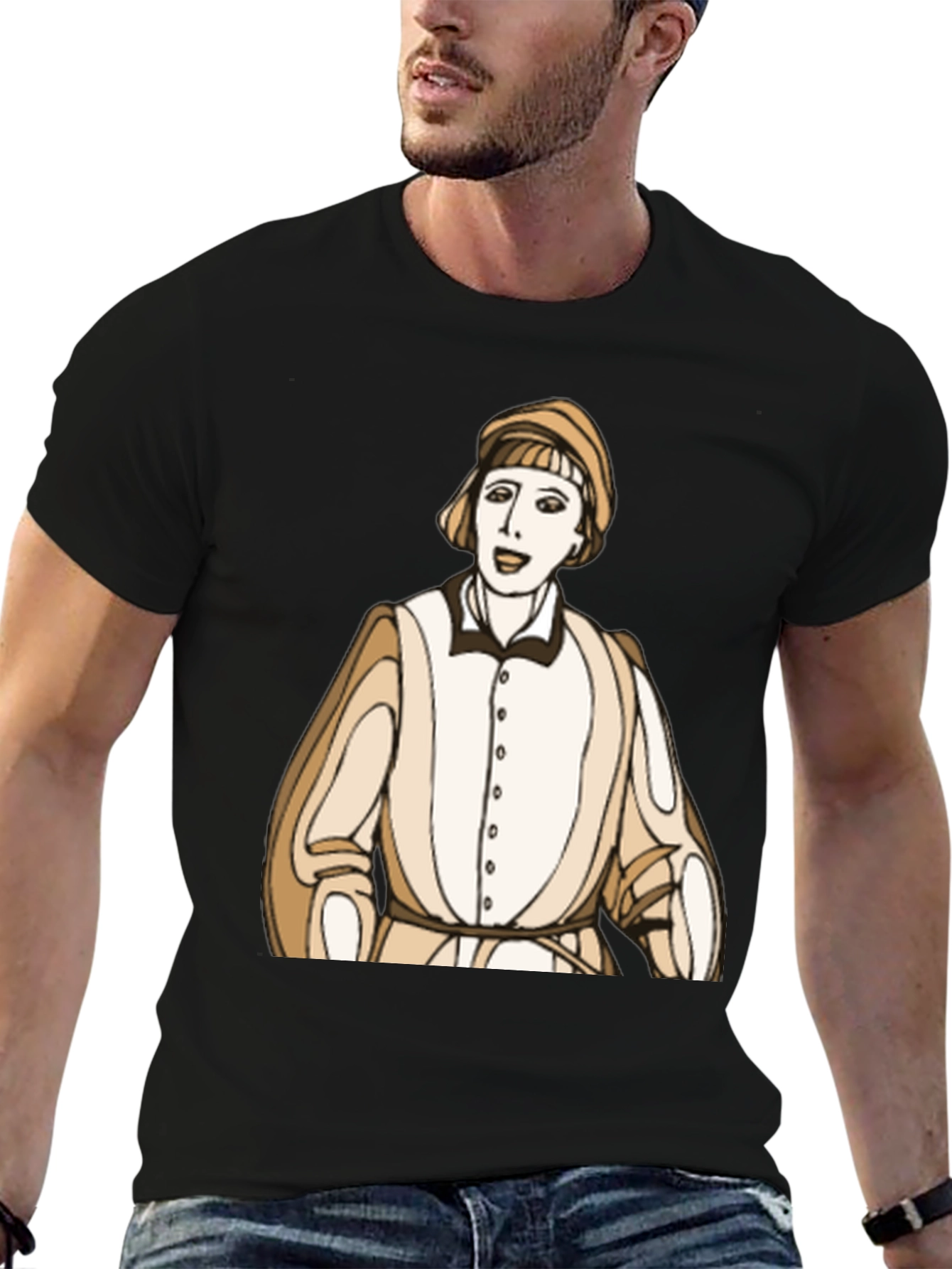 Black Renaissance Man Graphic Tee - Unique Style view 6