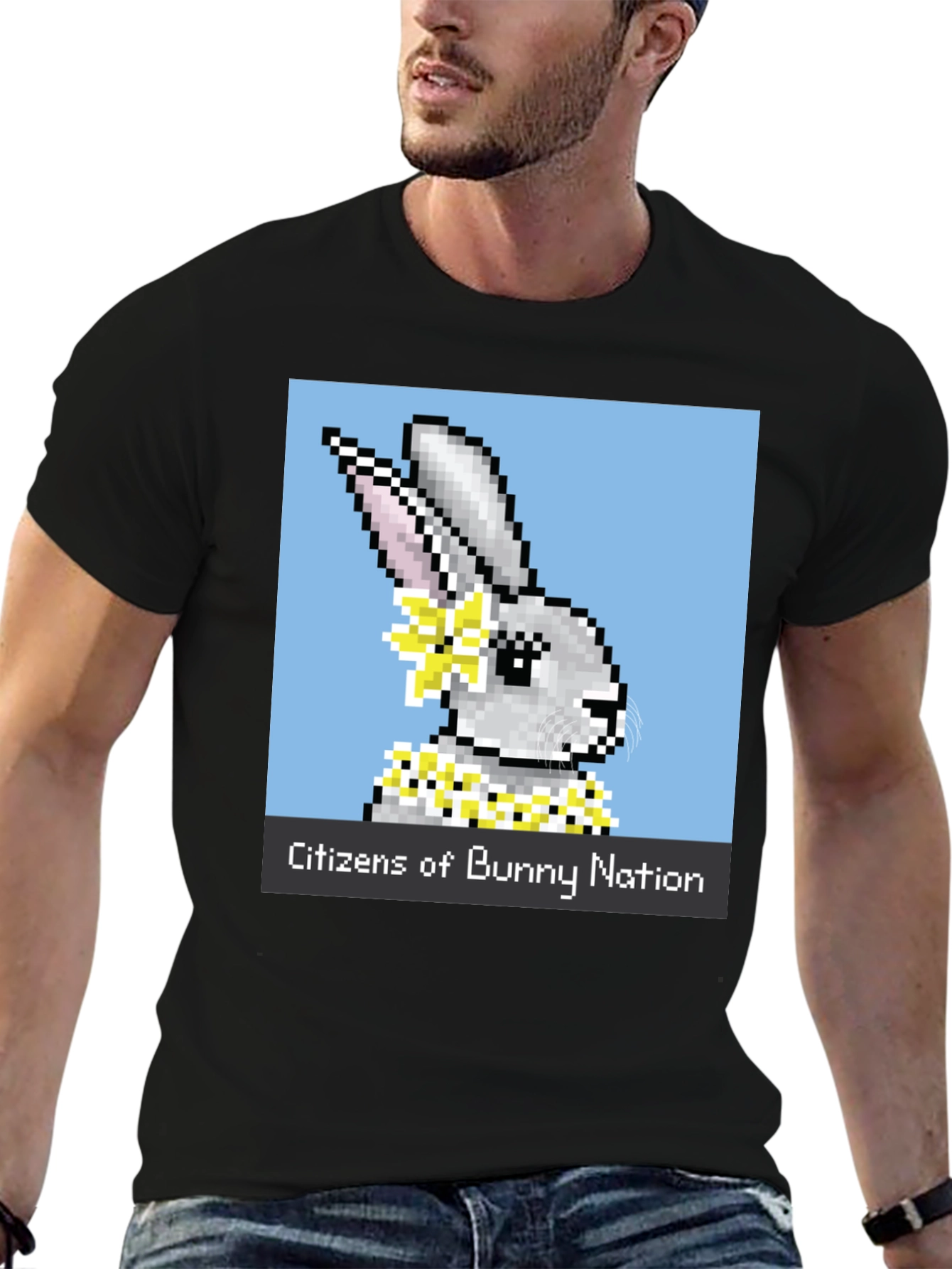 Black Citizens of Bunny Nation T-Shirt view 6
