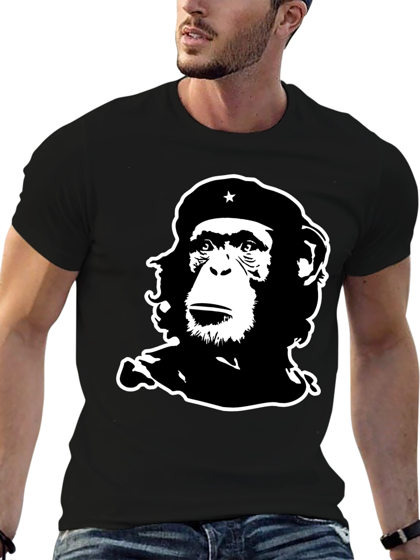 Black Chimp Guevara T-Shirt - Black Graphic Tee view 6