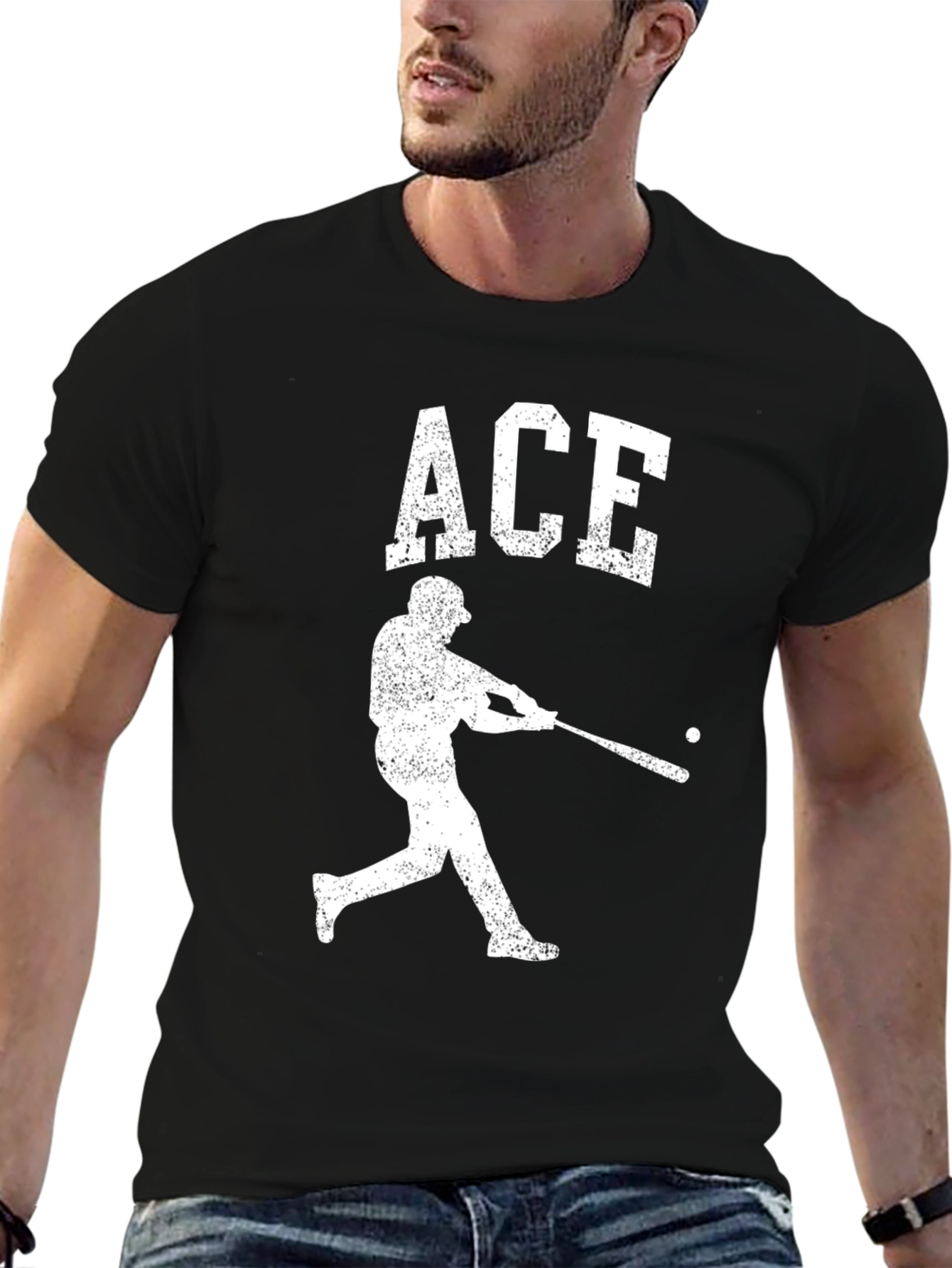 Black Ace Baseball T-Shirt view 6