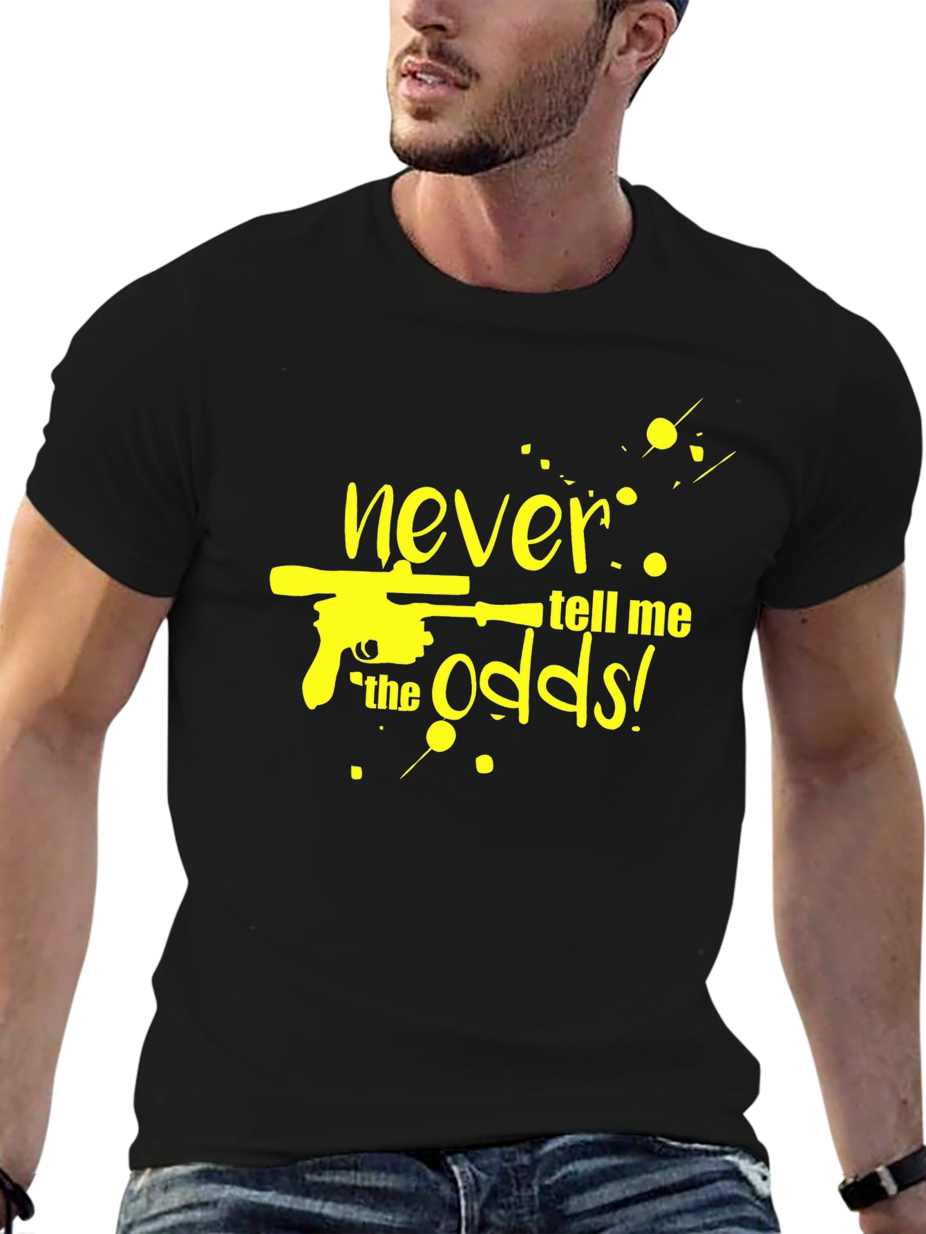 Black Never Tell Me The Odds T-Shirt view 6