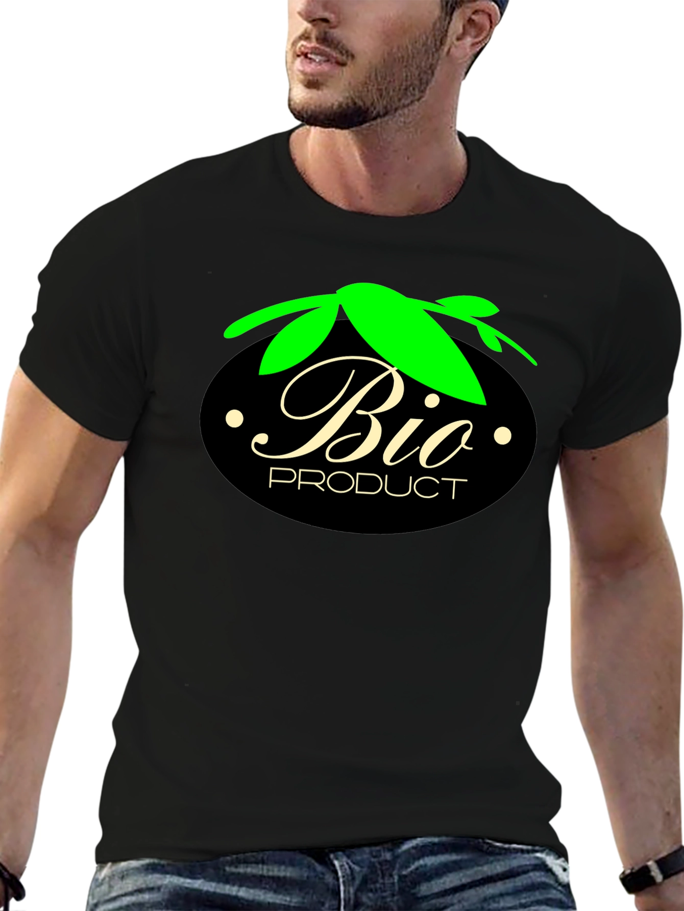 Black Bio Product Black T-Shirt - Eco-Friendly Style view 6