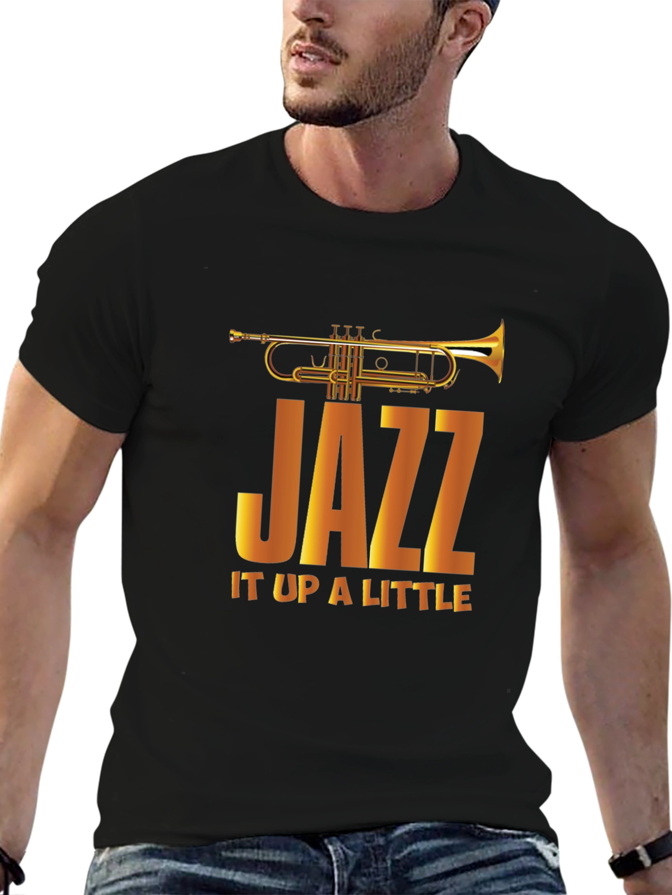 Black JAZZ It Up A Little Graphic T-Shirt view 6