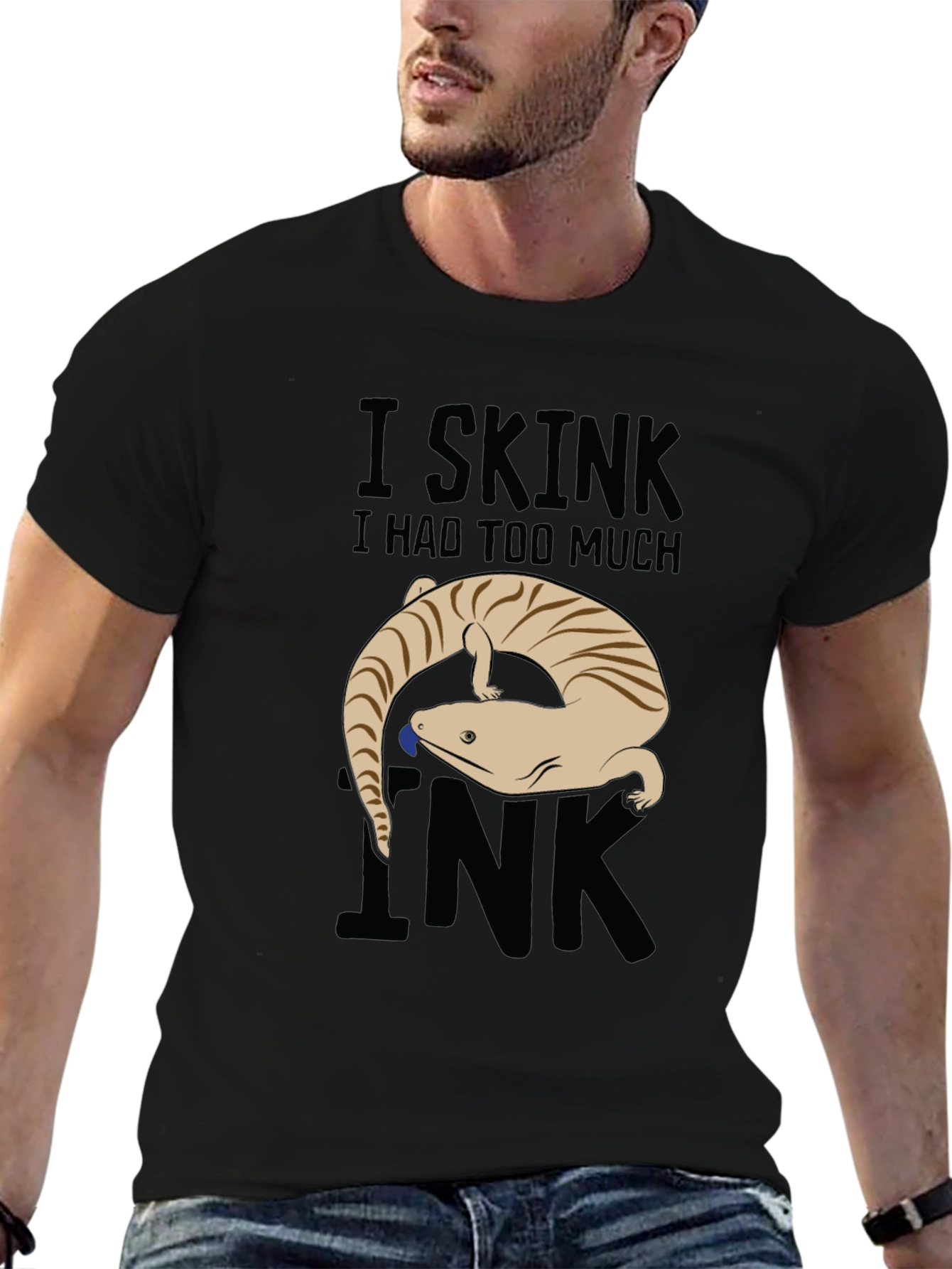 Black I Skink I Had Too Much Ink Graphic Tee view 6