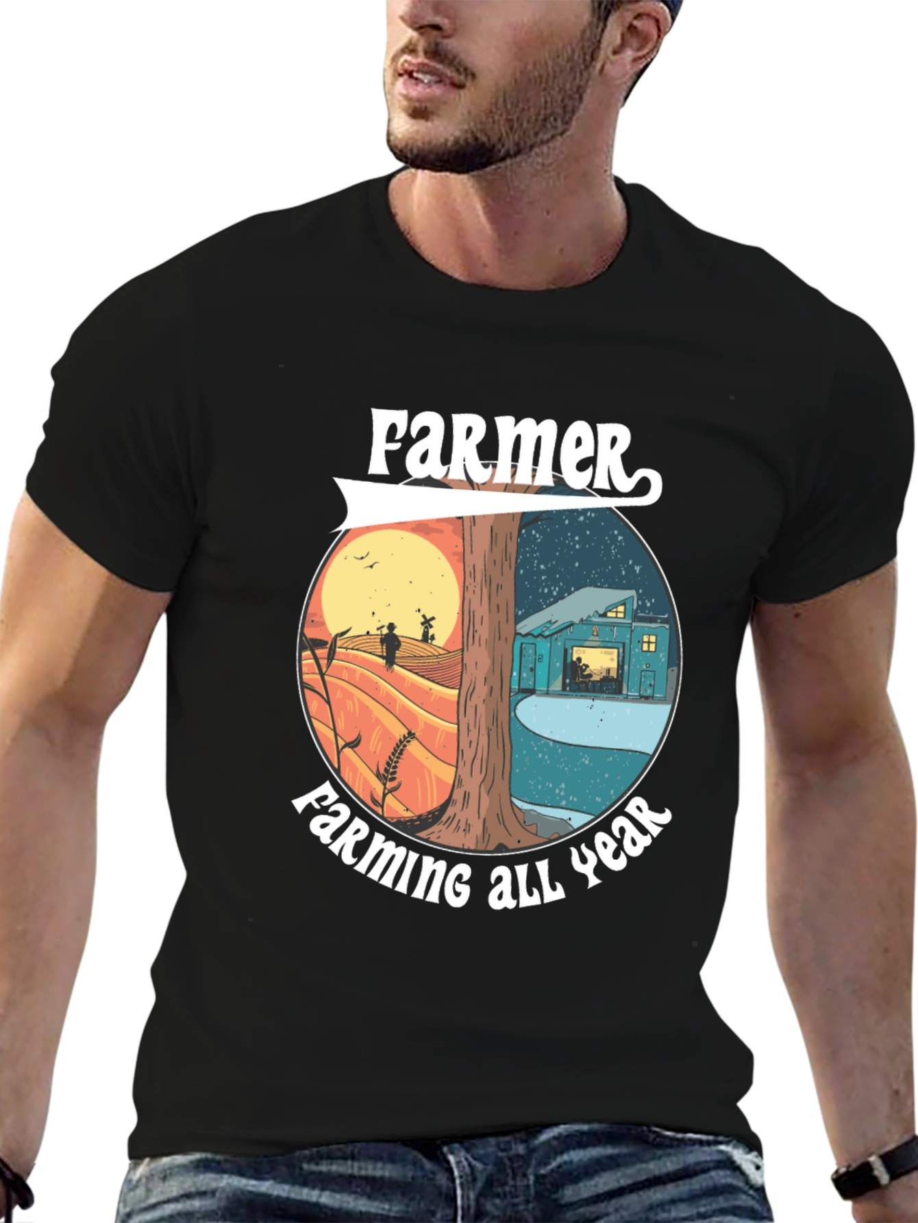 Black Farmer All Year Round Graphic Tee - Cotton Blend view 6