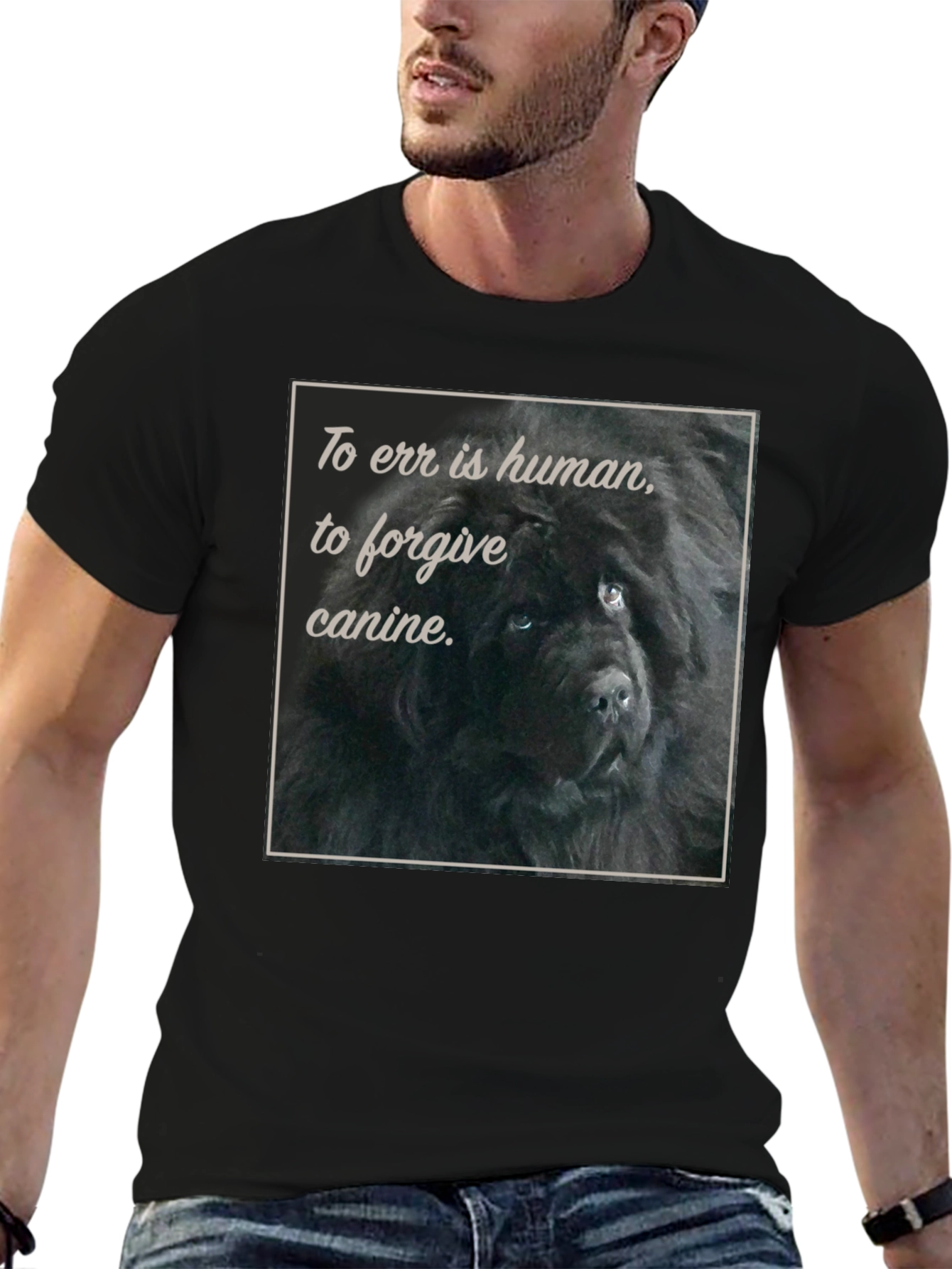 Black To Err is Human Dog T-Shirt view 6