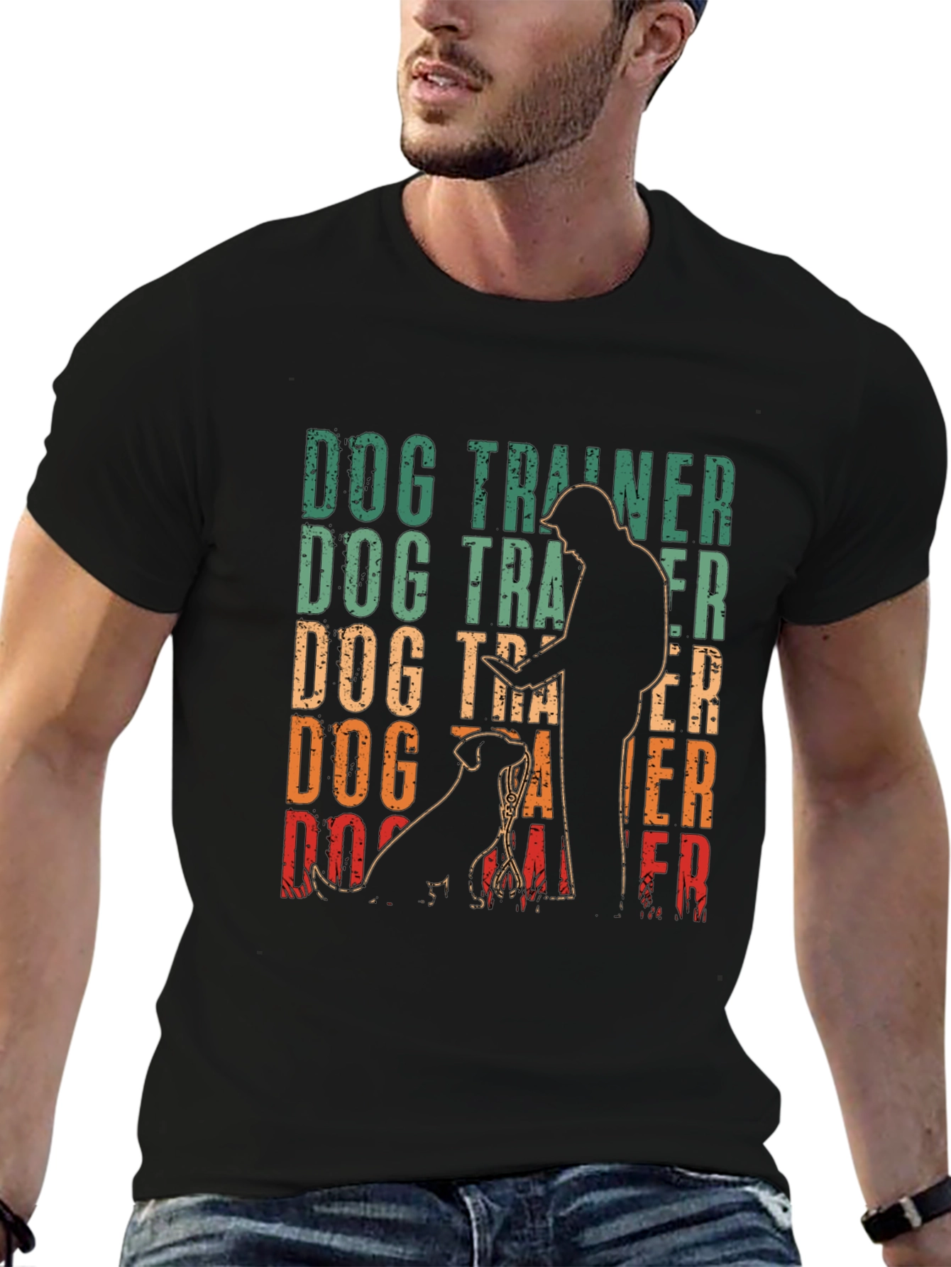 Dog Trainer T-Shirt Retro Design - 6