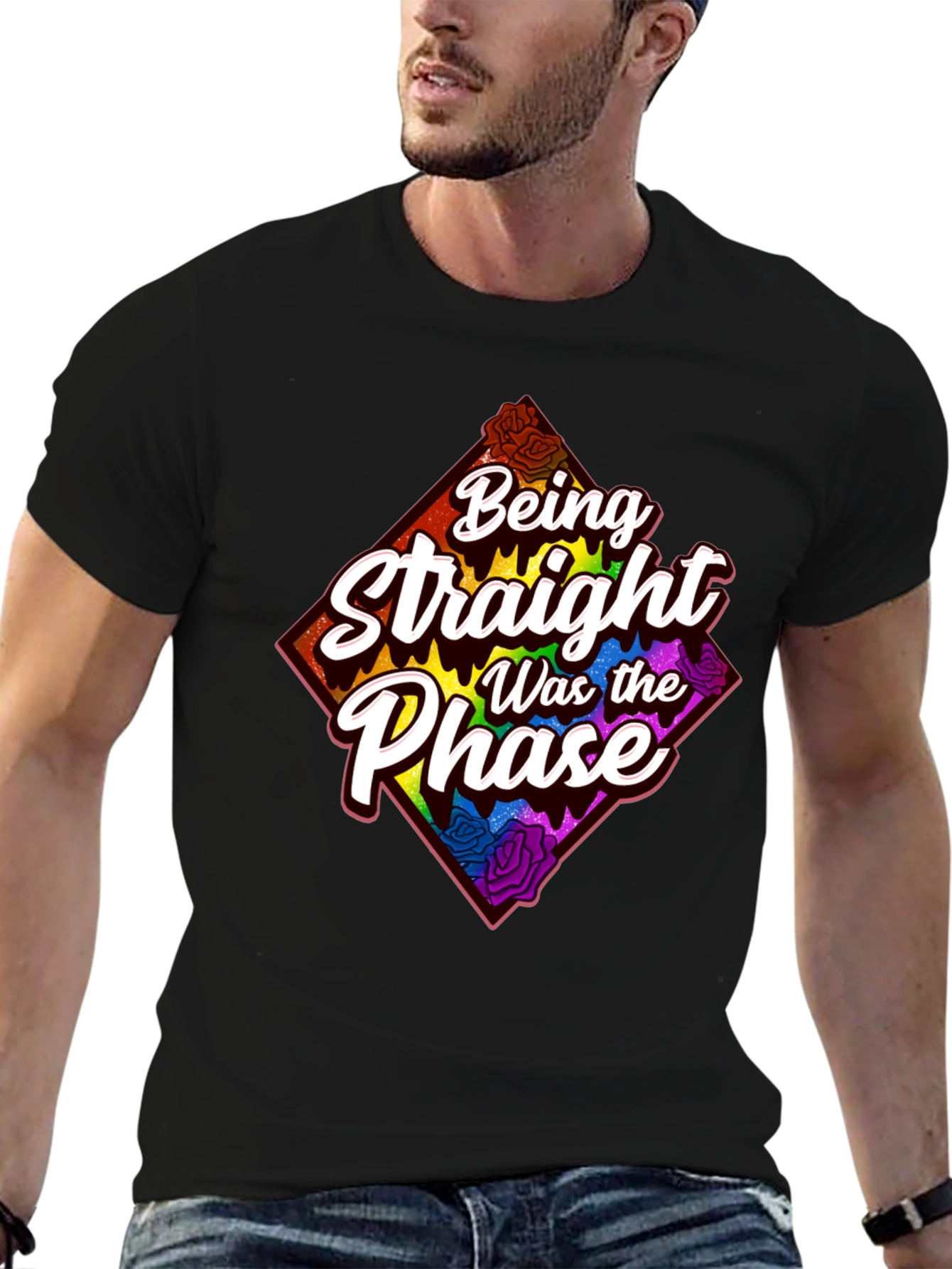 Black Being Straight Was the Phase Graphic Tee view 6
