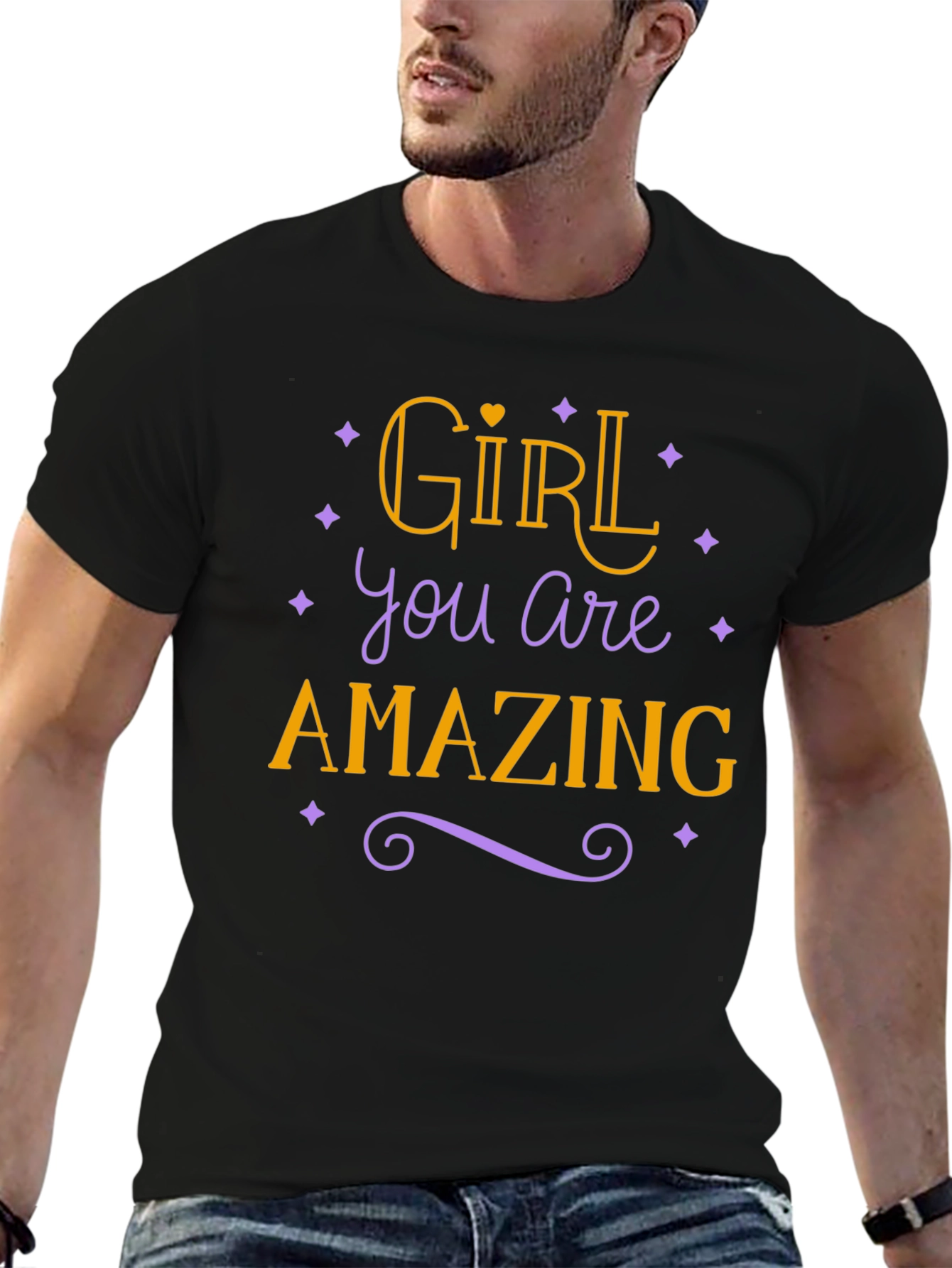 Black Girl You Are Amazing Graphic T-Shirt view 6