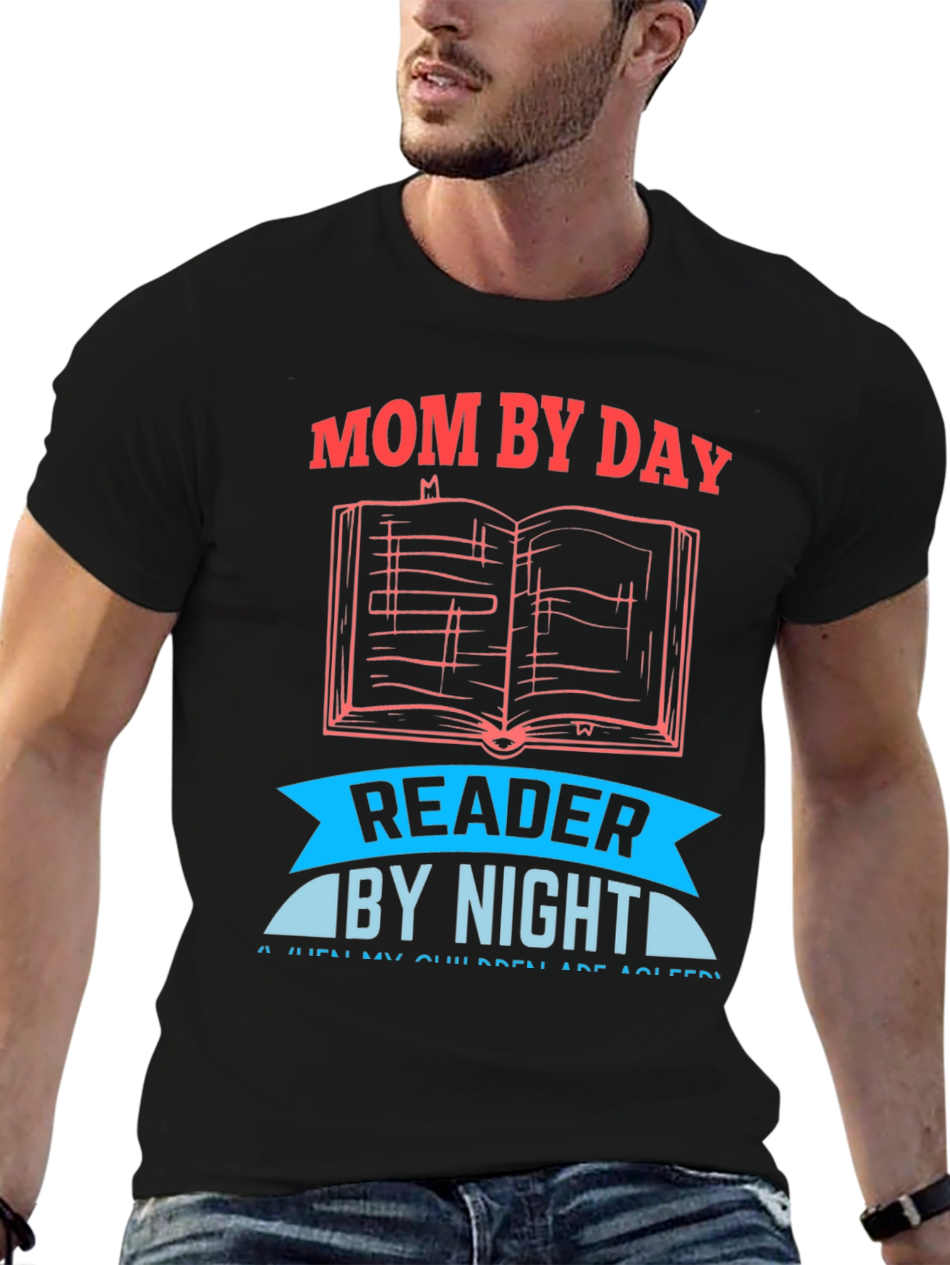 Black Mom By Day Reader By Night T-Shirt view 6